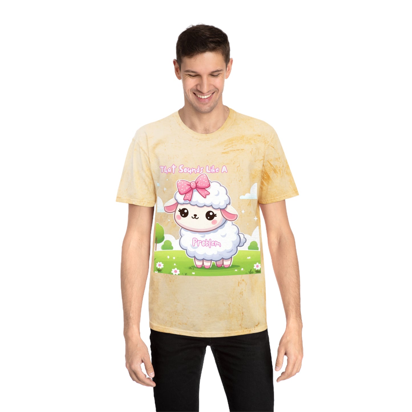 Colorful Cartoon Sheep T-Shirt - Perfect for Animal Lovers & Fun Events!