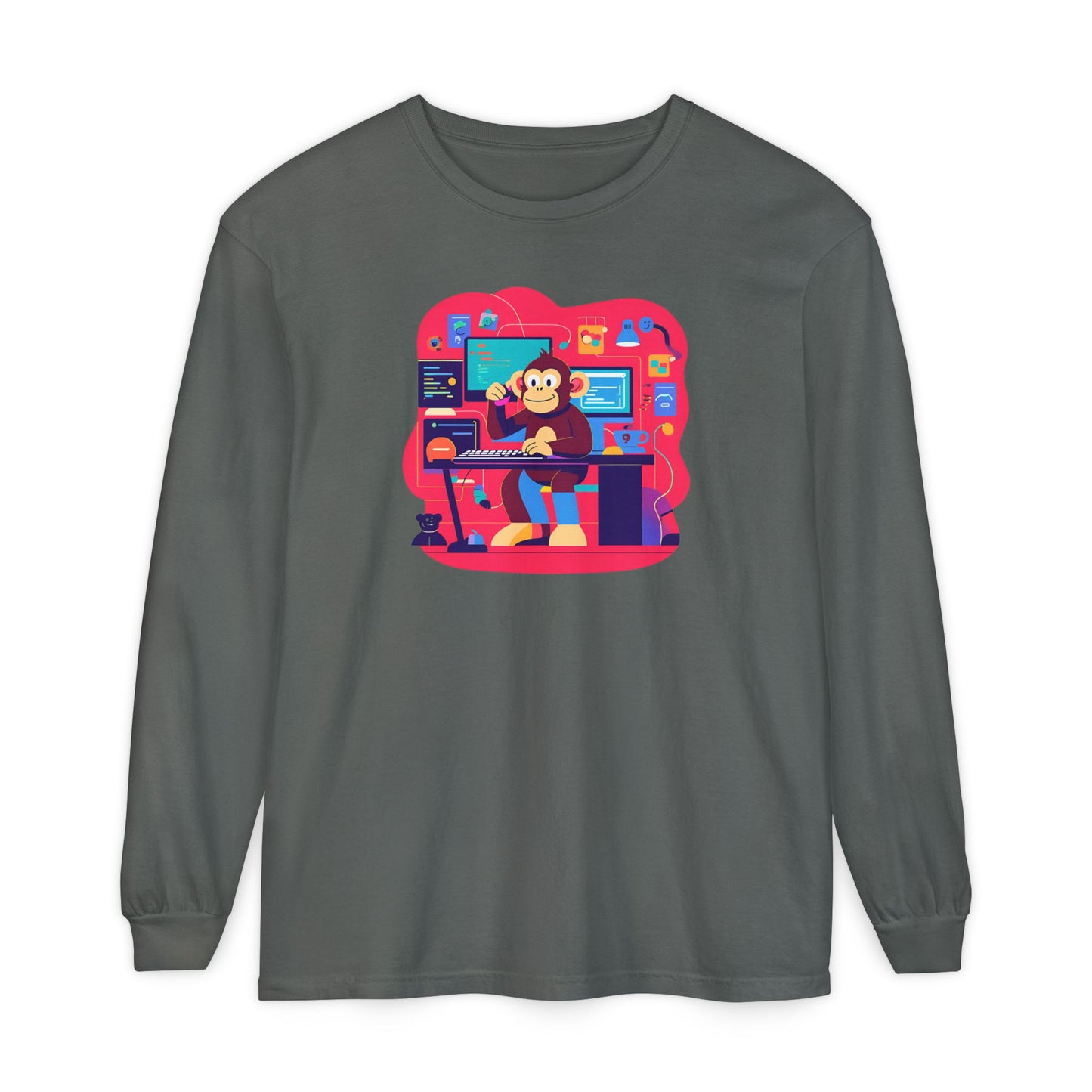 Unisex Garment-dyed Long Sleeve T-Shirt
