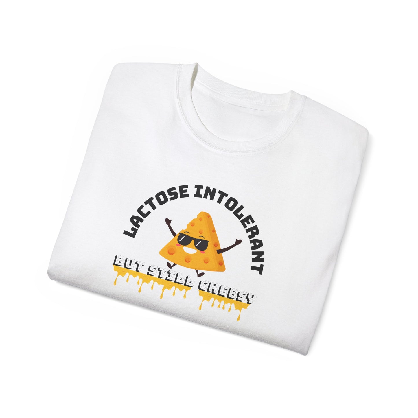 Lactose Intolerant Chill X Unisex Ultra Cotton Tee, Funny T-Shirt, Humor Apparel, Gifts for Dairy-Free Friends, Foodie Shirt