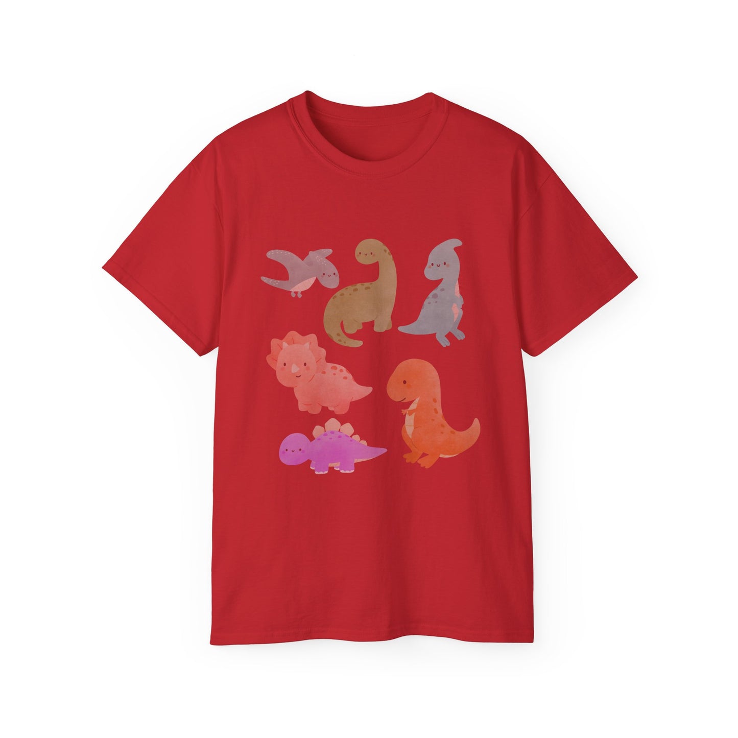 Adorable Dinosaur Graphic Tee - Cute Dino Shirt, Kids Gift, Dinosaur Lovers Apparel, Unisex Casual Wear, Fun Birthday Present