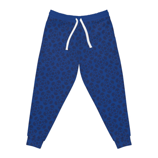 Stylish Floral Athletic Joggers Trendy Joggers Comfortable Workout Pants Casual Loungewear Gifts for Fitness Lovers Alien Flowers Dark Blue