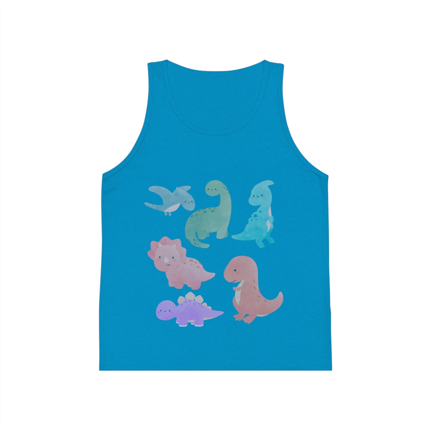 Dino Adventure Kid's Tank Top, Cute Dino Shirt for Boys & Girls, Summer Playwear, Birthday Gift, Dino Lovers Tee
