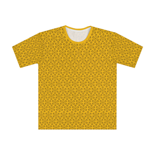 Mens Casual Graphic Tee Stylish Loose Tshirt Gift for Him Summer Fashion Relaxed Fit Wear Alien Flowers Yellow