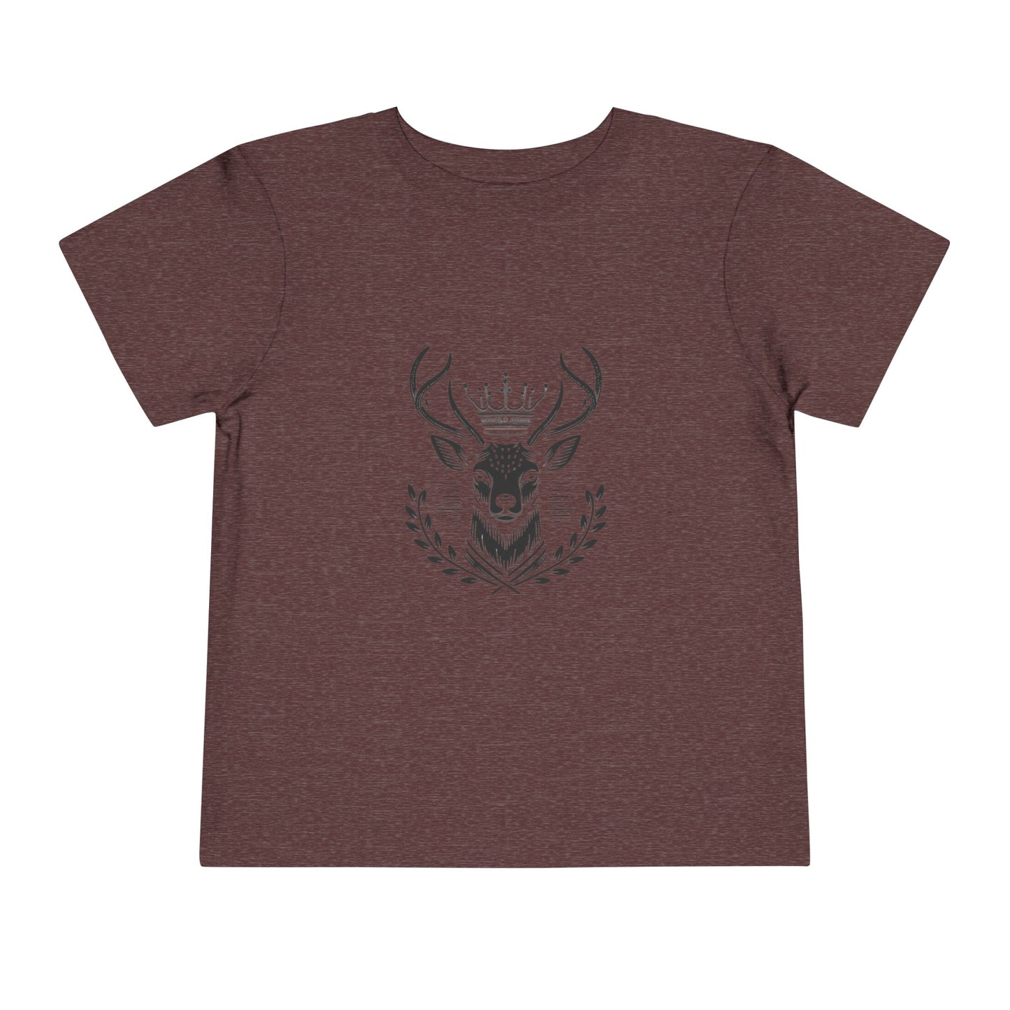 Royal Deer Toddler Short Sleeve Tee - Cute Animal Graphic Tee for Kids - Oh Deer Lord
