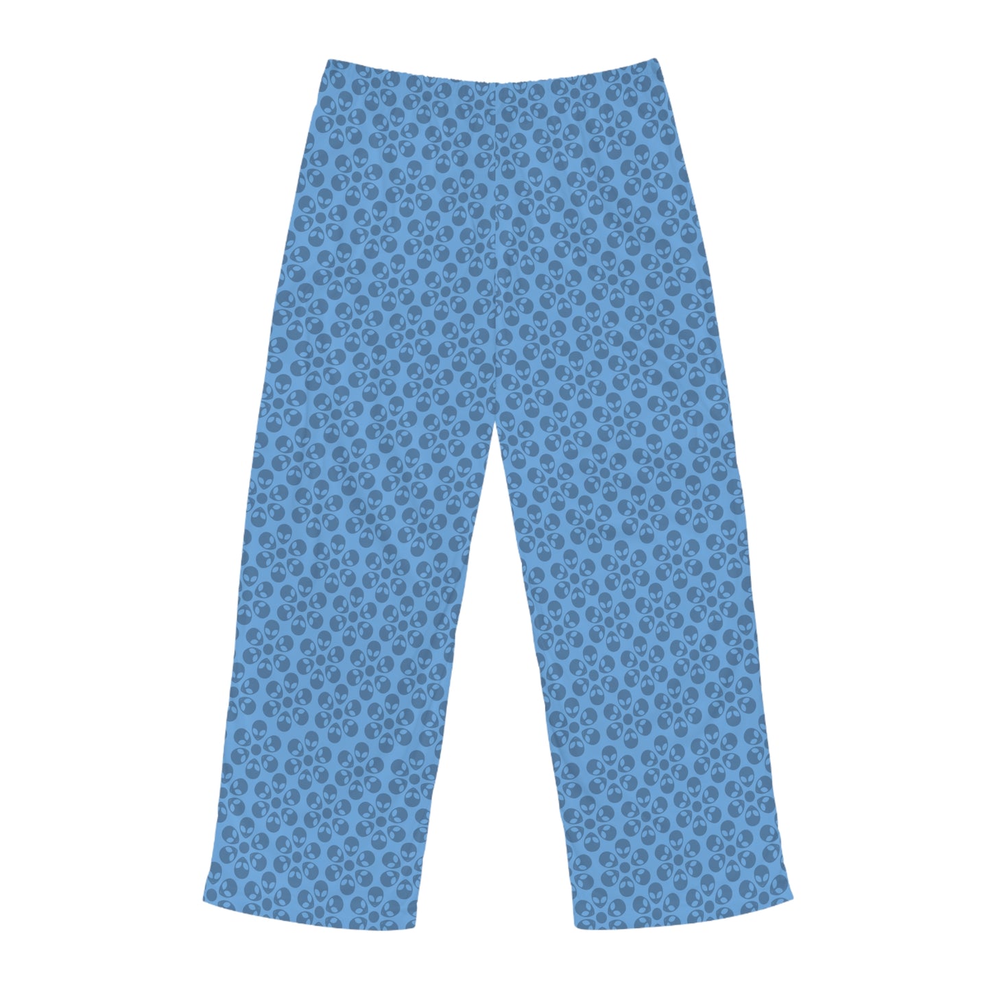 Cozy Mens Pajama Pants  Stylish Floral Sleepwear Ideal for Relaxing Gifts for Him Home Lounge Wear Unique Patterned PJs Alien Flowers Light Blue