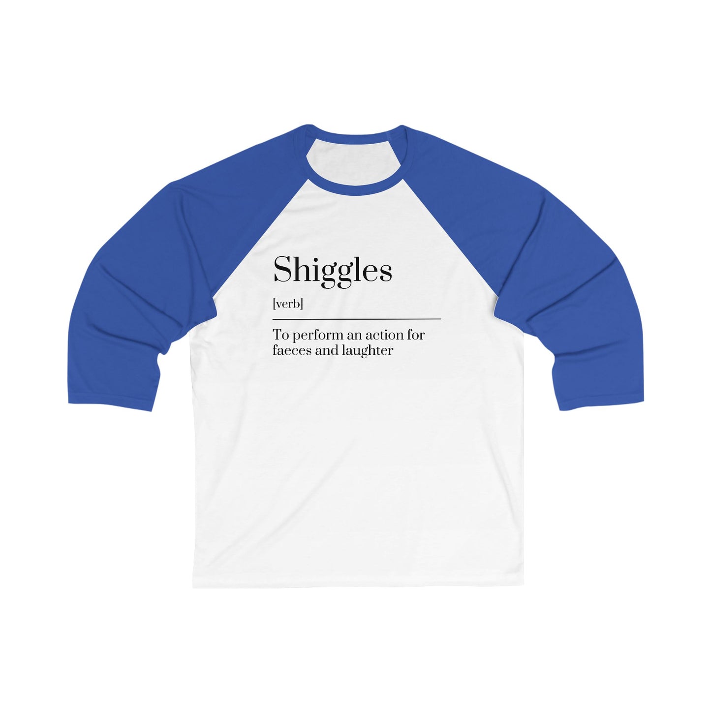 Unisex 3\4 Sleeve Baseball Tee