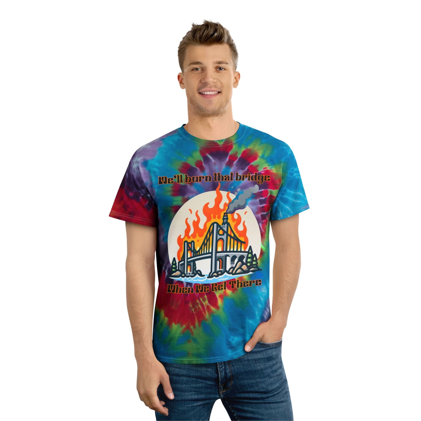 Spiral Tie-Dye Tee - Fun-Casual Shirt for Creative Souls, Vibrant Summer Style, Great for Festivals, Parties, and Chill Days