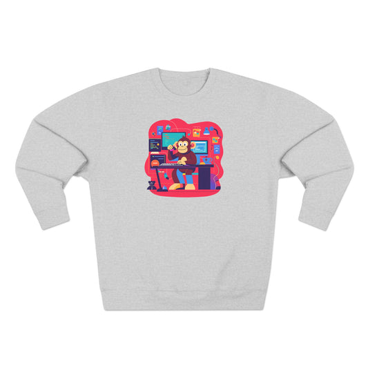 Cozy Gamer Crewneck Sweatshirt - Perfect for Gaming Nights, Casual Outings, Birthdays, Holidays, Unique Gift Idea