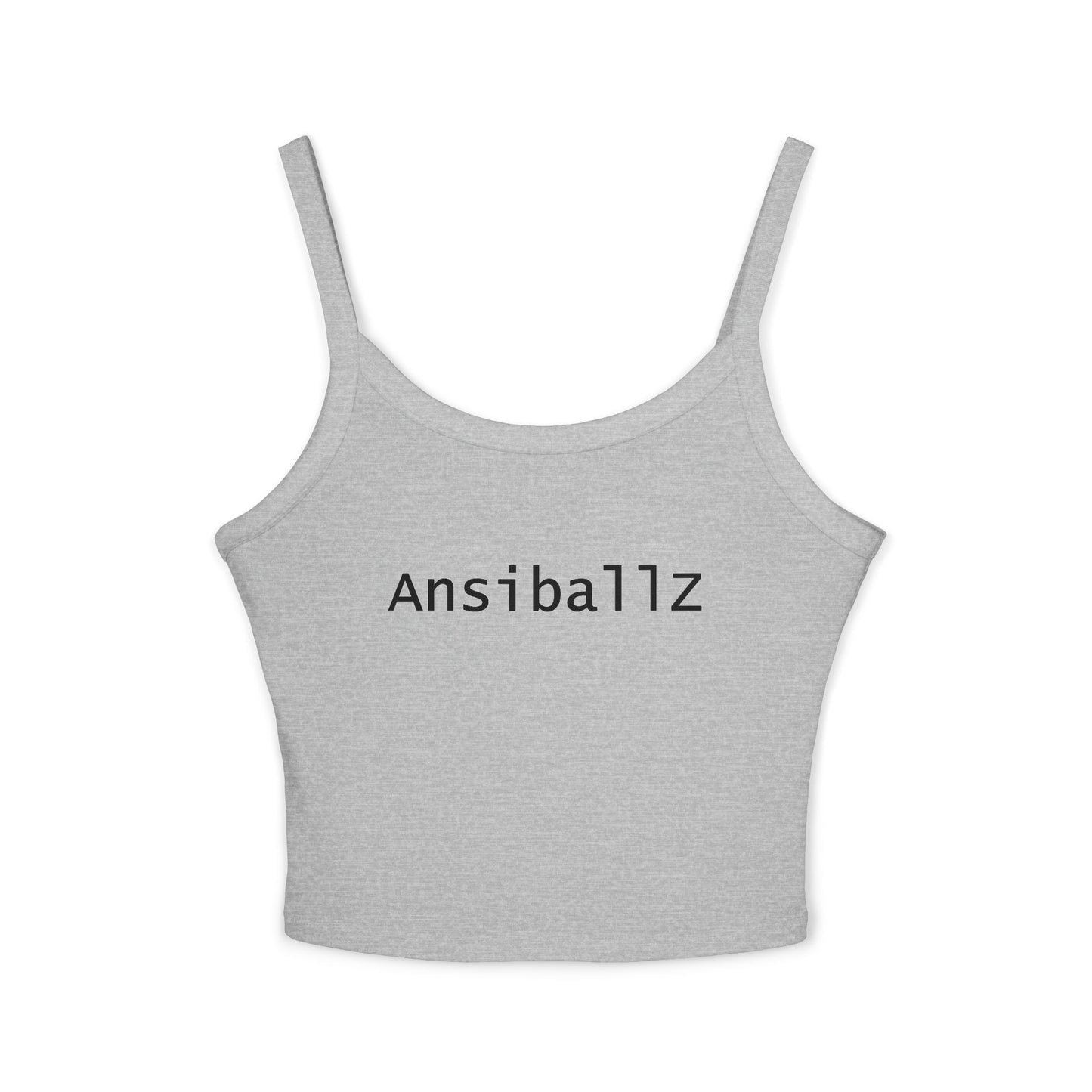 Trendy Women's Spaghetti Strap Tank Top with 'Ansiballz' Design | Ideal for Summer, Casual Wear, Gifts, Festivals, Lounging