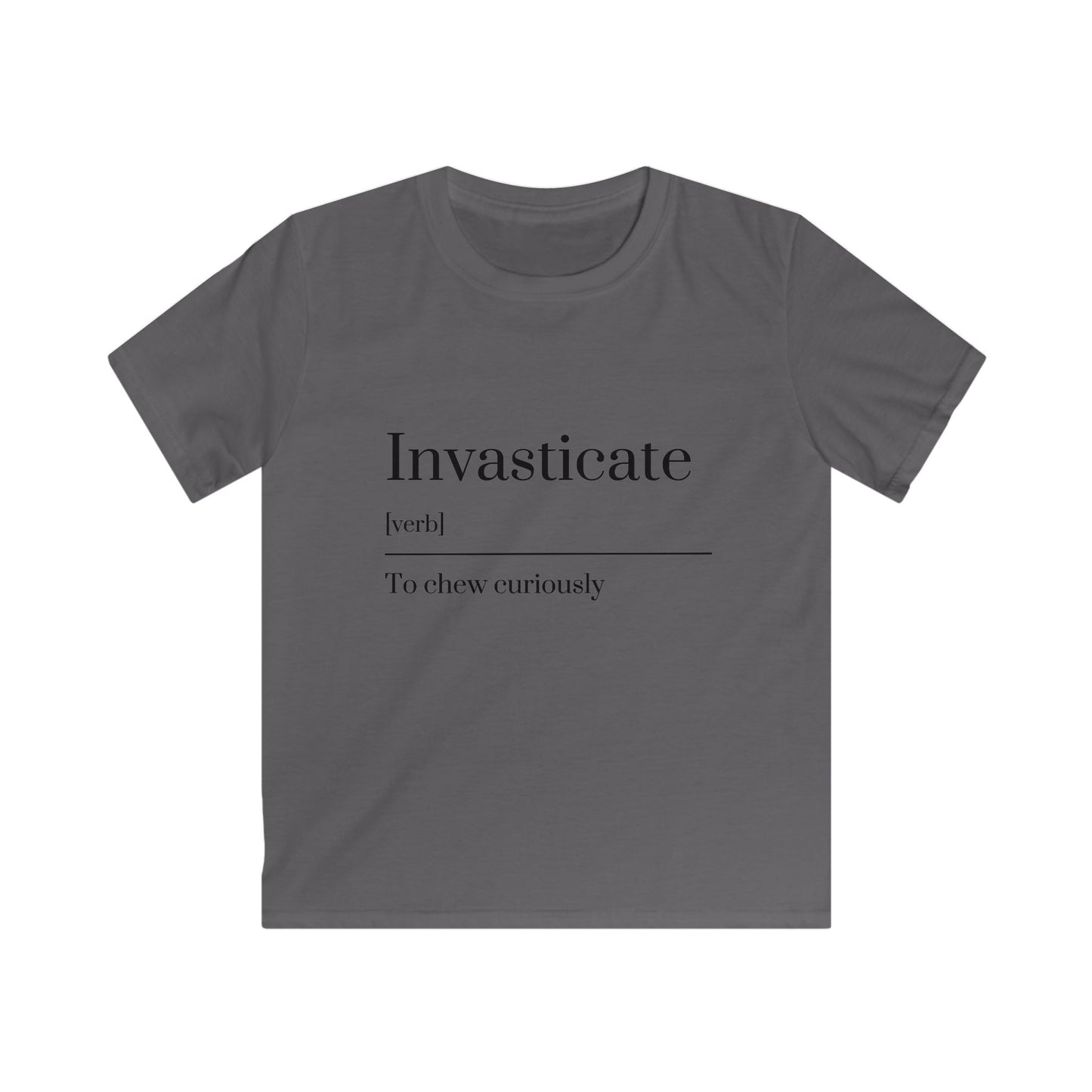 Curious Kids Tee - Invasticate Definition Shirt, Funny Youth T-Shirt, Gift for Kids, Educational Apparel, Classroom Wear