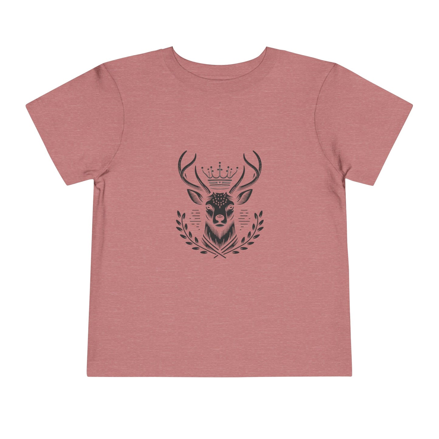 Royal Deer Toddler Short Sleeve Tee - Cute Animal Graphic Tee for Kids - Oh Deer Lord