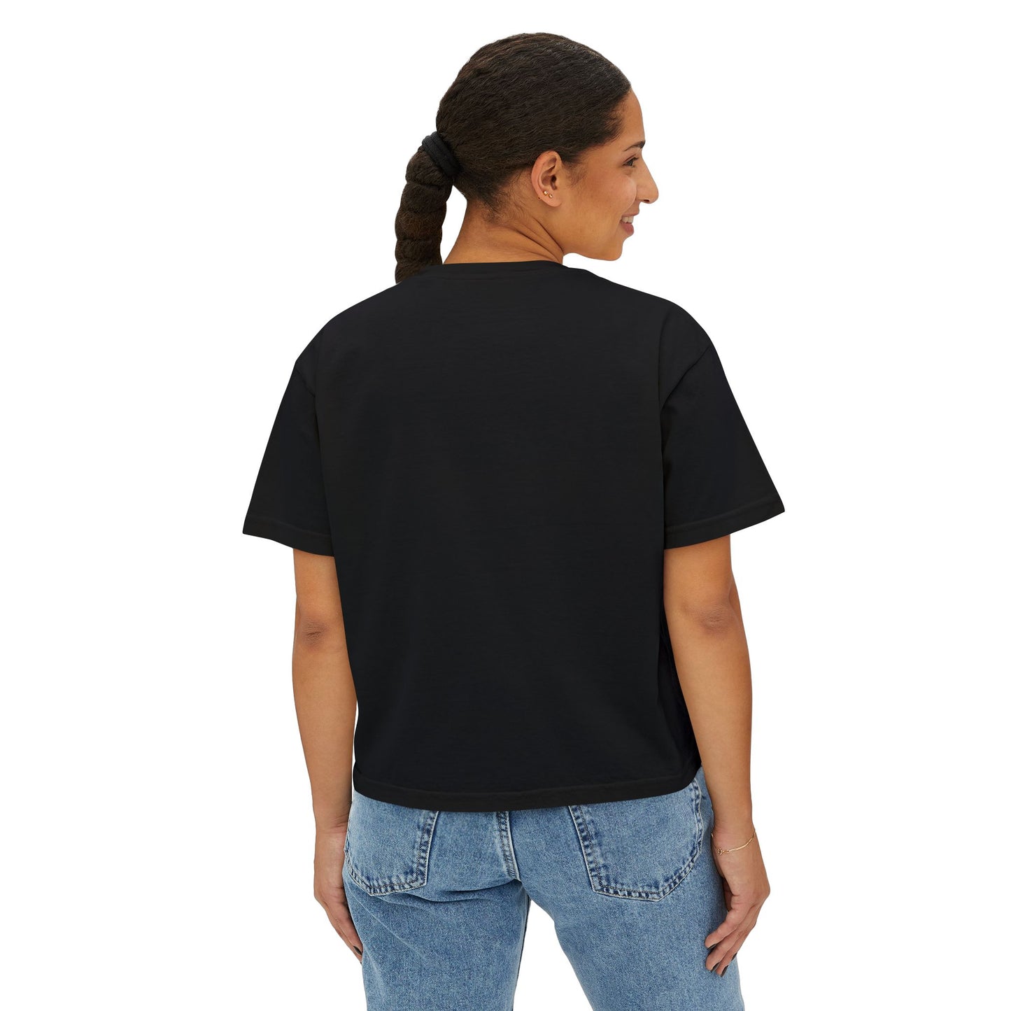 Curious Adventure Women's Boxy Tee, Casual Summer Top, Gift for Foodies, Vintage Inspired Shirt, Chew Curiously Tee