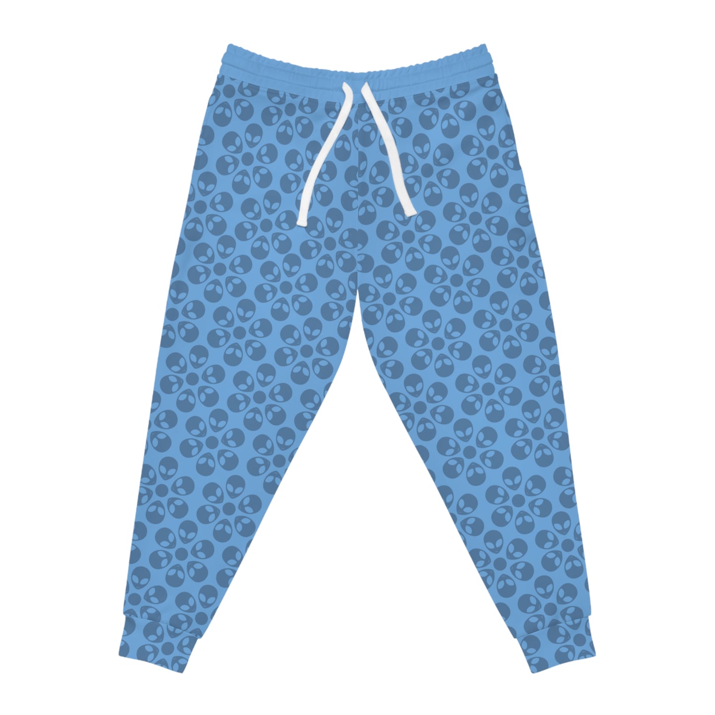 Stylish Floral Athletic Joggers Trendy Joggers Comfortable Workout Pants Casual Loungewear Gifts for Fitness Lovers Alien Flowers Light Blue