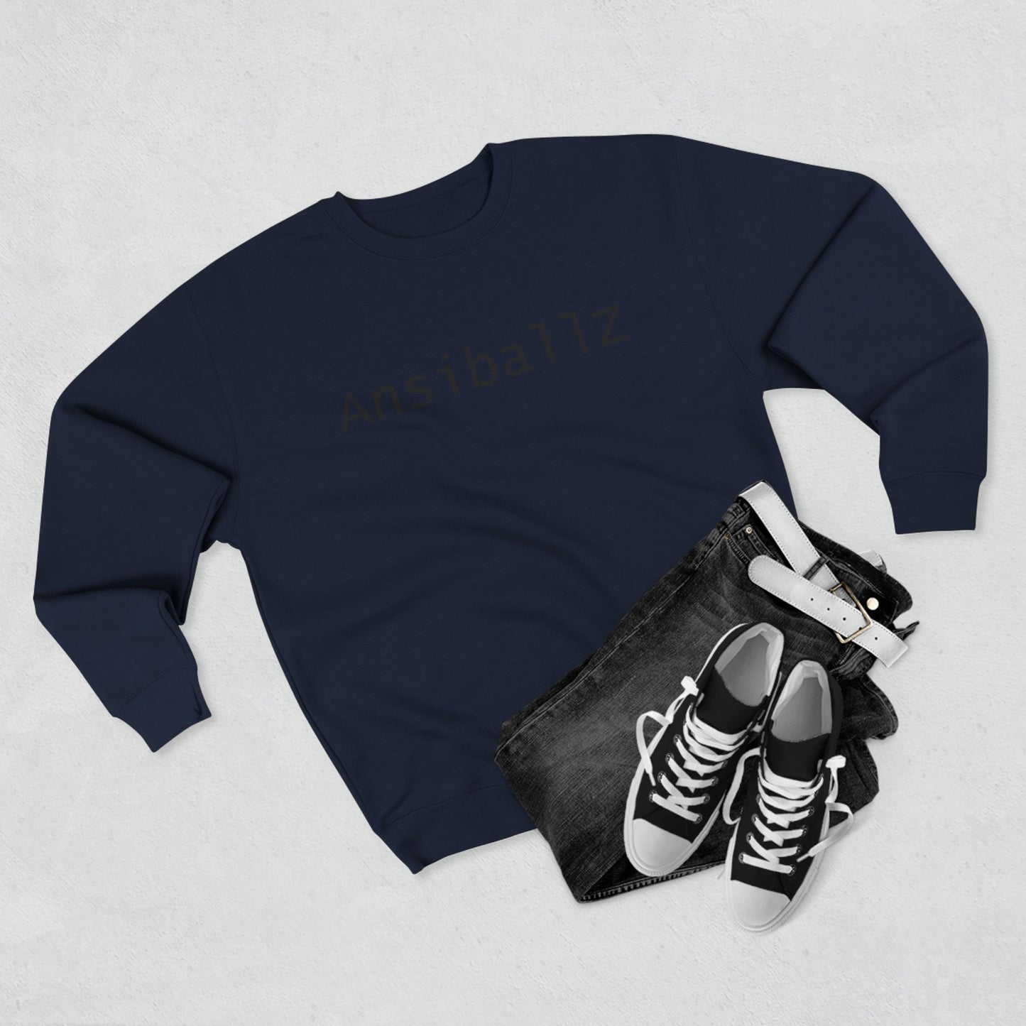 Cozy Unisex Crewneck Sweatshirt with 'Ansiballz' Design, Trendy Casual Wear, Perfect for Gifts, Lounge, or Everyday Use