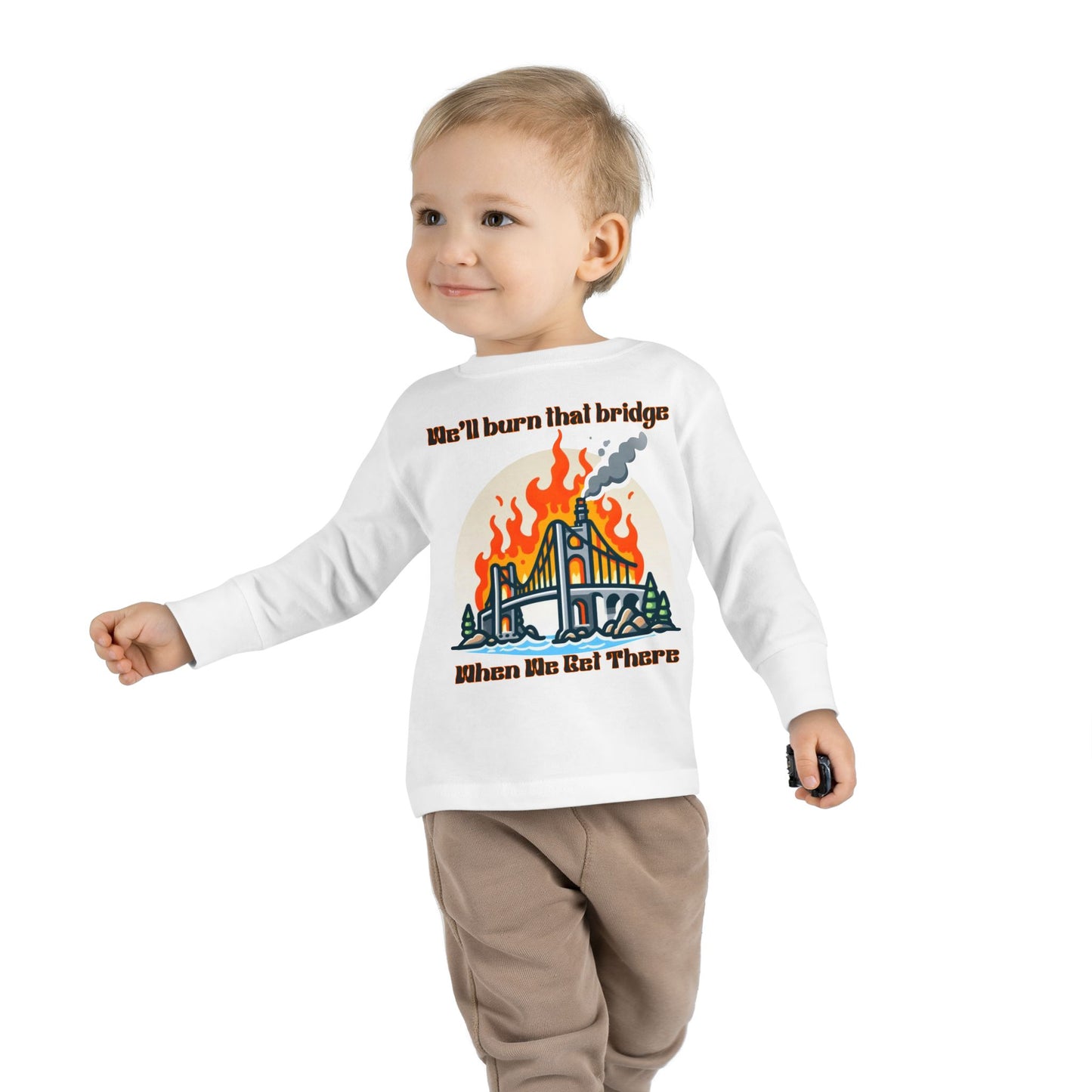 Funny Toddler Long Sleeve Tee - Kids Graphic Shirt, Cute Gift for Birthdays, Playtime, Celebrations, Everyday Wear