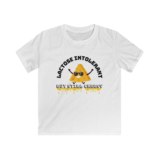 Cheesy Kids Tee - Lactose Intolerant Humor, Cute Funny Kids Shirt, Gift for Cheese Lovers, Summer Apparel, Birthday Present, Playtime Wear