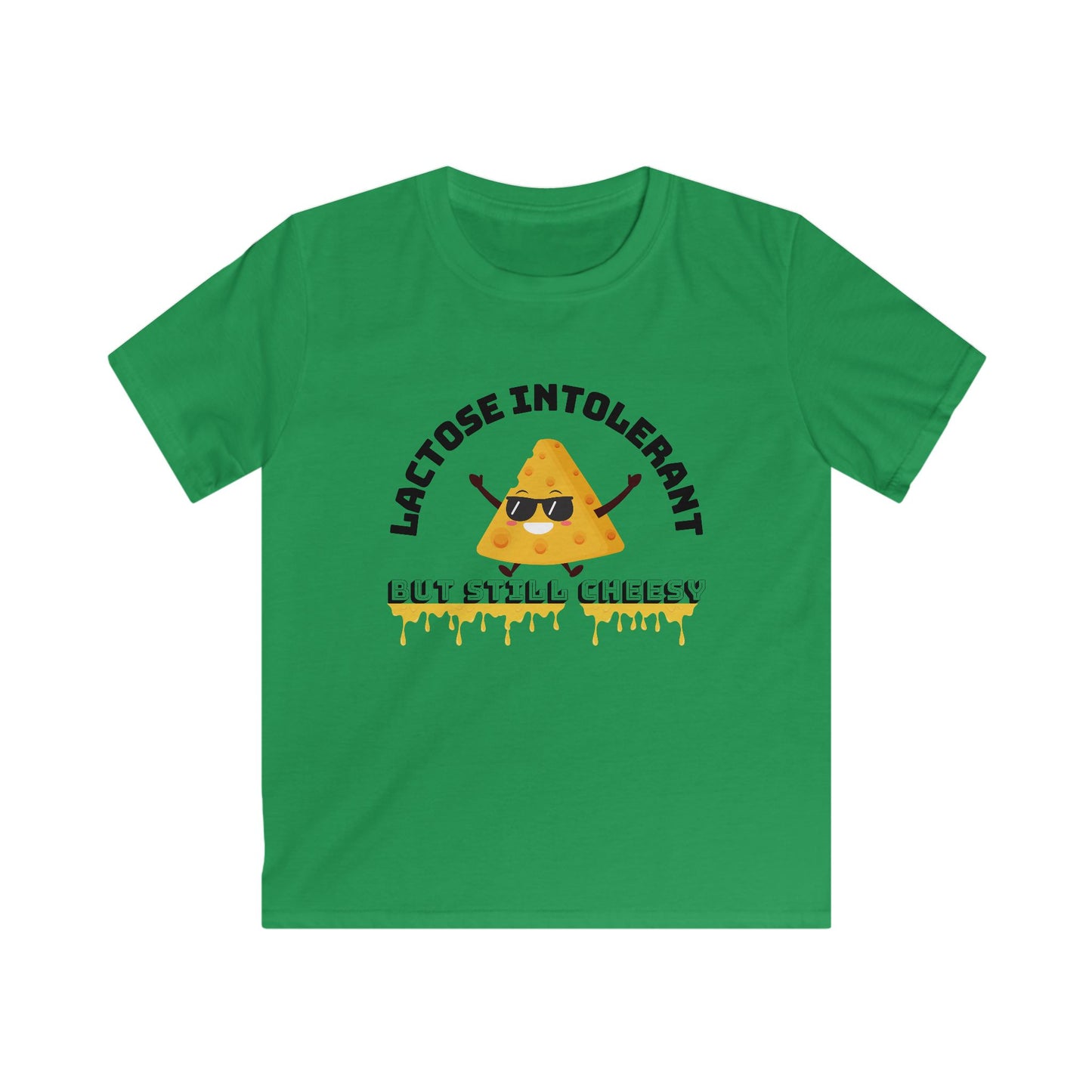 Cheesy Kids Tee - Lactose Intolerant Humor, Cute Funny Kids Shirt, Gift for Cheese Lovers, Summer Apparel, Birthday Present, Playtime Wear