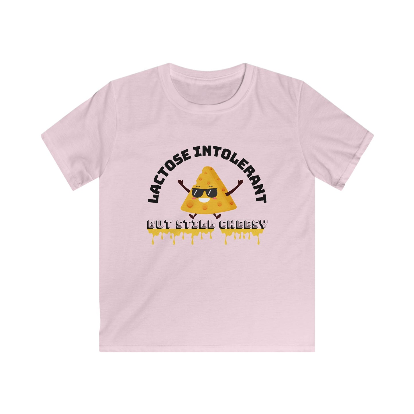 Cheesy Kids Tee - Lactose Intolerant Humor, Cute Funny Kids Shirt, Gift for Cheese Lovers, Summer Apparel, Birthday Present, Playtime Wear