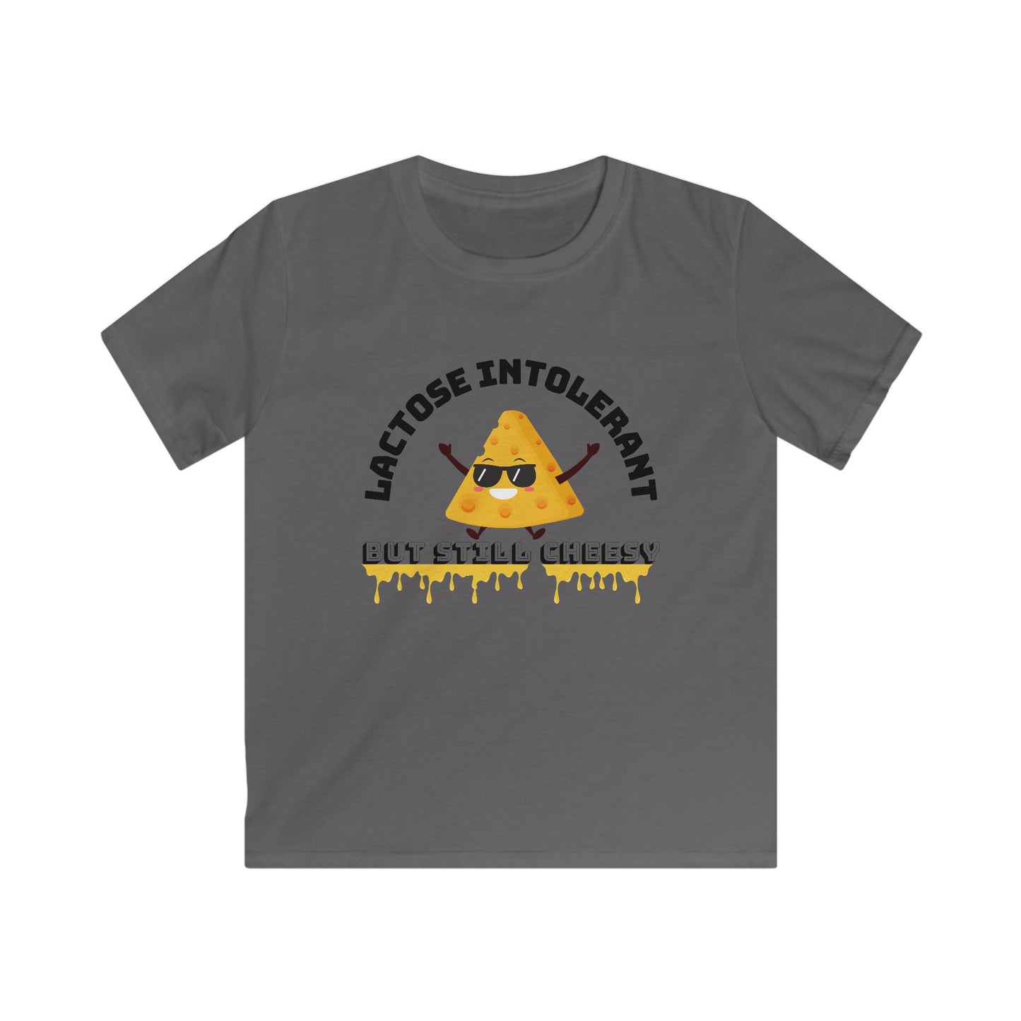 Cheesy Kids Tee - Lactose Intolerant Humor, Cute Funny Kids Shirt, Gift for Cheese Lovers, Summer Apparel, Birthday Present, Playtime Wear