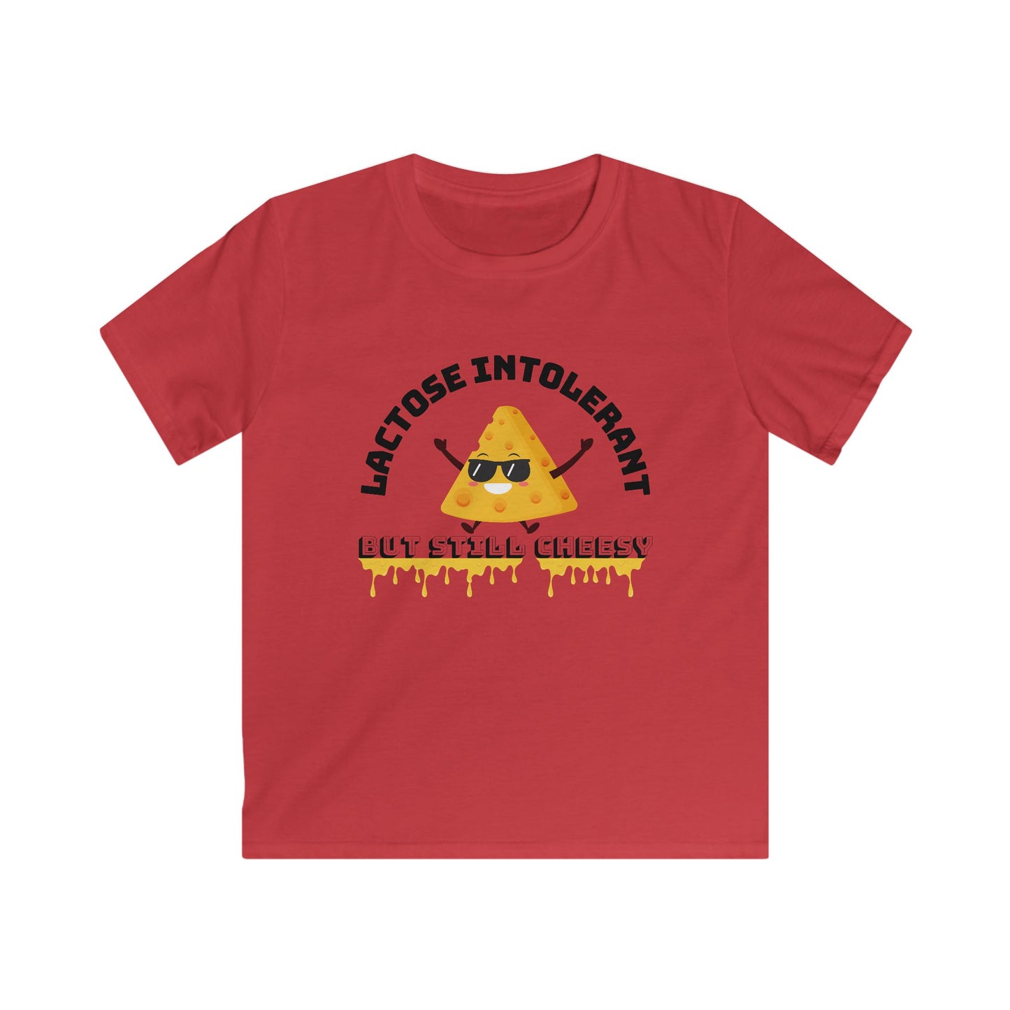 Cheesy Kids Tee - Lactose Intolerant Humor, Cute Funny Kids Shirt, Gift for Cheese Lovers, Summer Apparel, Birthday Present, Playtime Wear