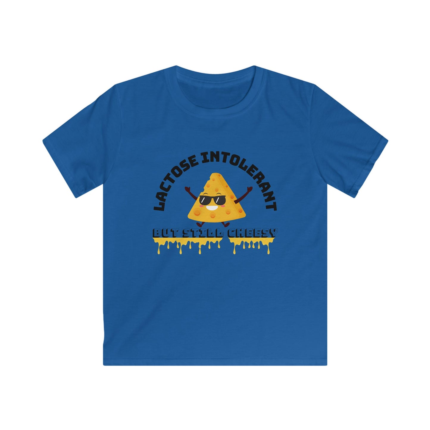 Cheesy Kids Tee - Lactose Intolerant Humor, Cute Funny Kids Shirt, Gift for Cheese Lovers, Summer Apparel, Birthday Present, Playtime Wear