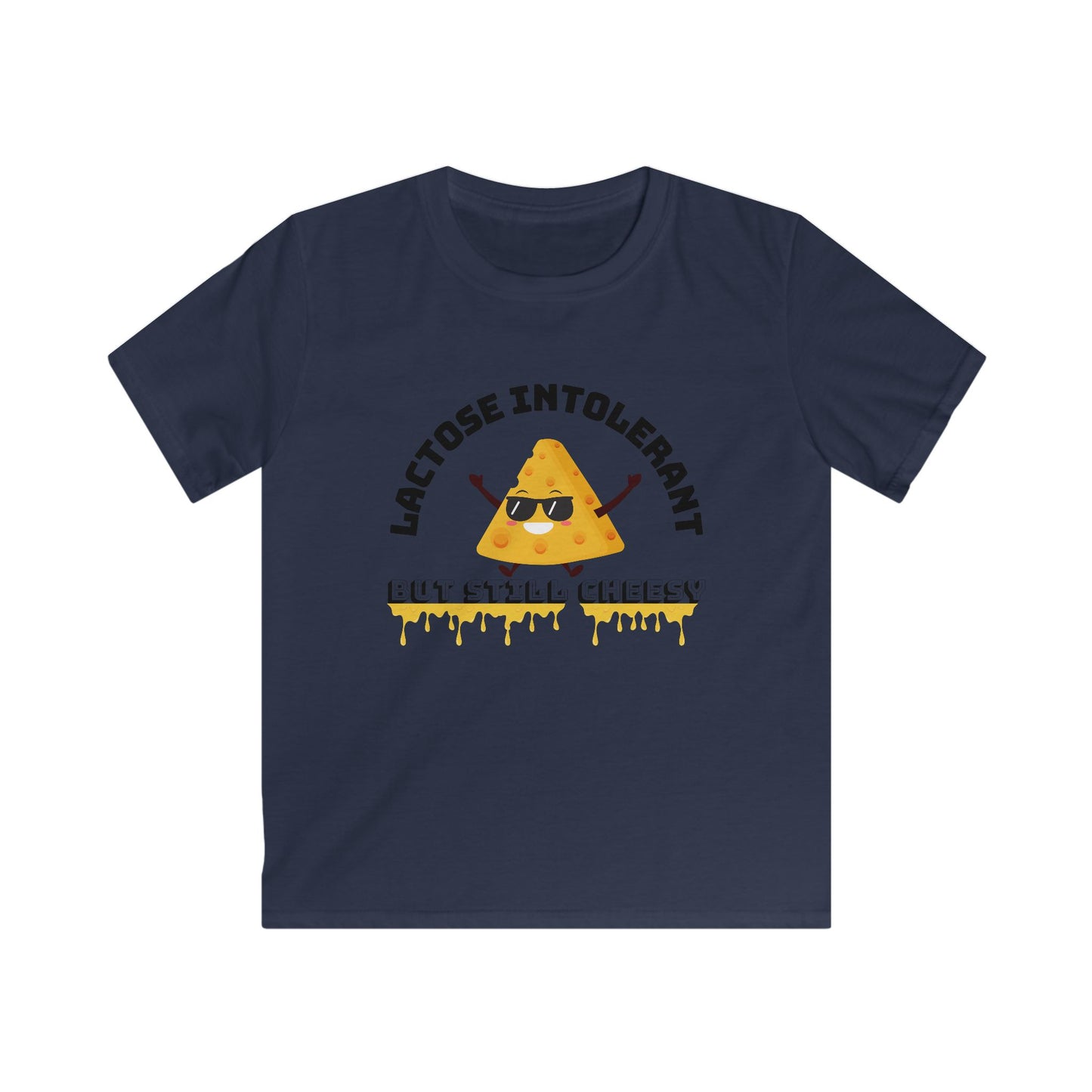Cheesy Kids Tee - Lactose Intolerant Humor, Cute Funny Kids Shirt, Gift for Cheese Lovers, Summer Apparel, Birthday Present, Playtime Wear