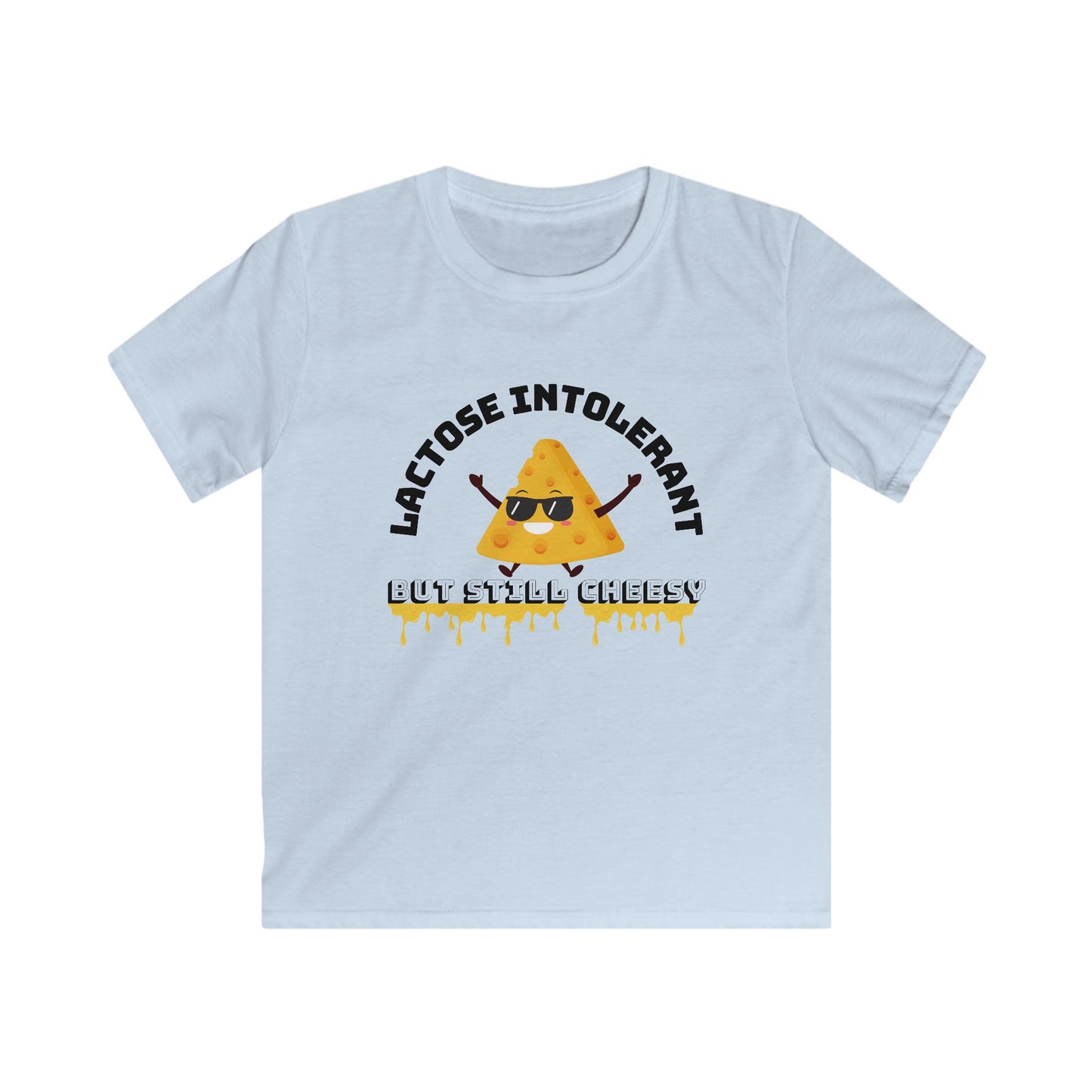 Cheesy Kids Tee - Lactose Intolerant Humor, Cute Funny Kids Shirt, Gift for Cheese Lovers, Summer Apparel, Birthday Present, Playtime Wear