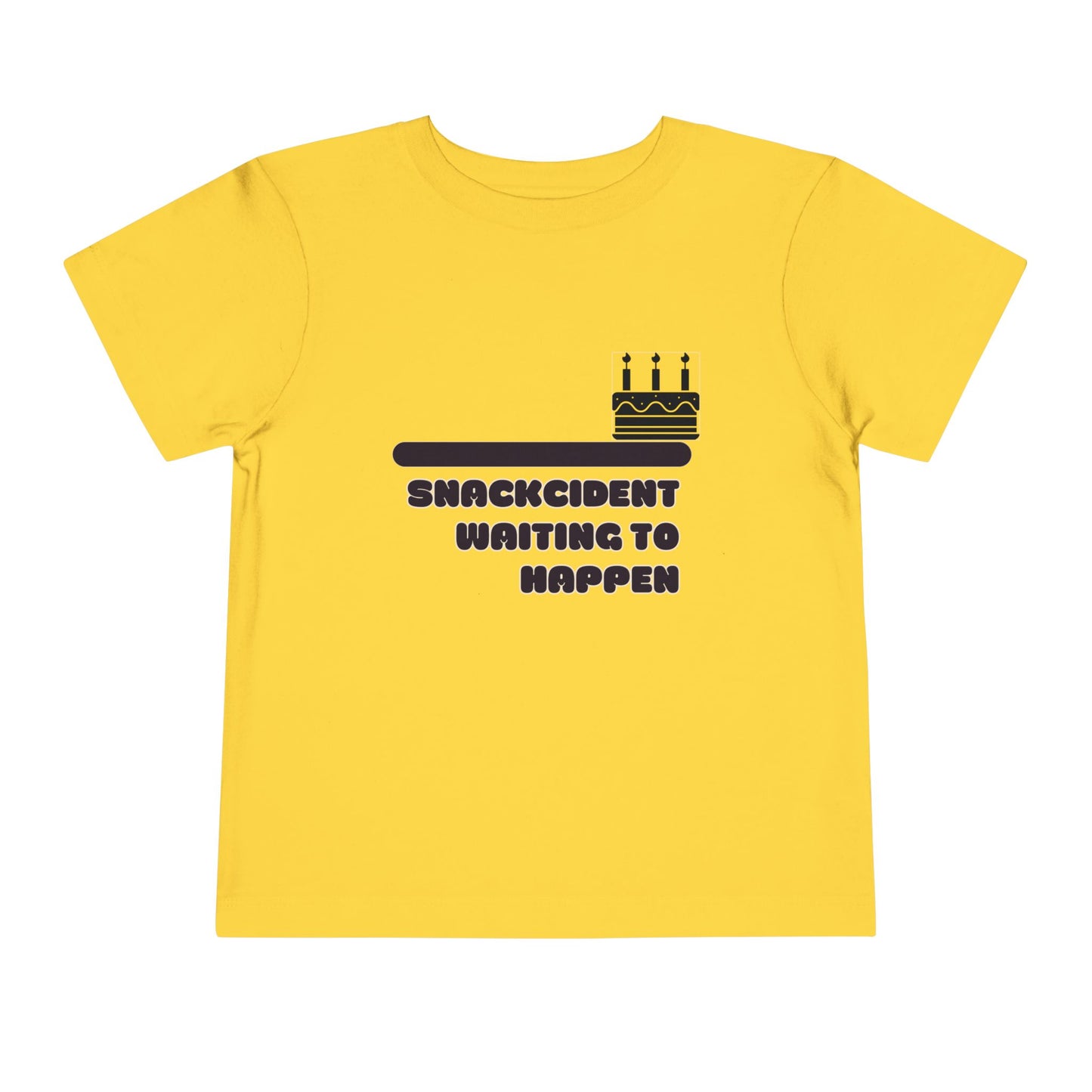 Toddler Birthday Tee - Shackcident Waiting to Happen, Cute Kids Shirt, Fun Party Outfit, Gift for Birthdays, Playful Toddler Apparel
