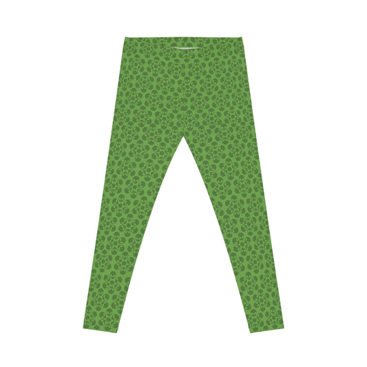 Chic Floral Leggings  Trendy Loungewear for Women Fitness Pants Yoga Wear Stylish Outfits Everyday Comfort Alien Flowers Green