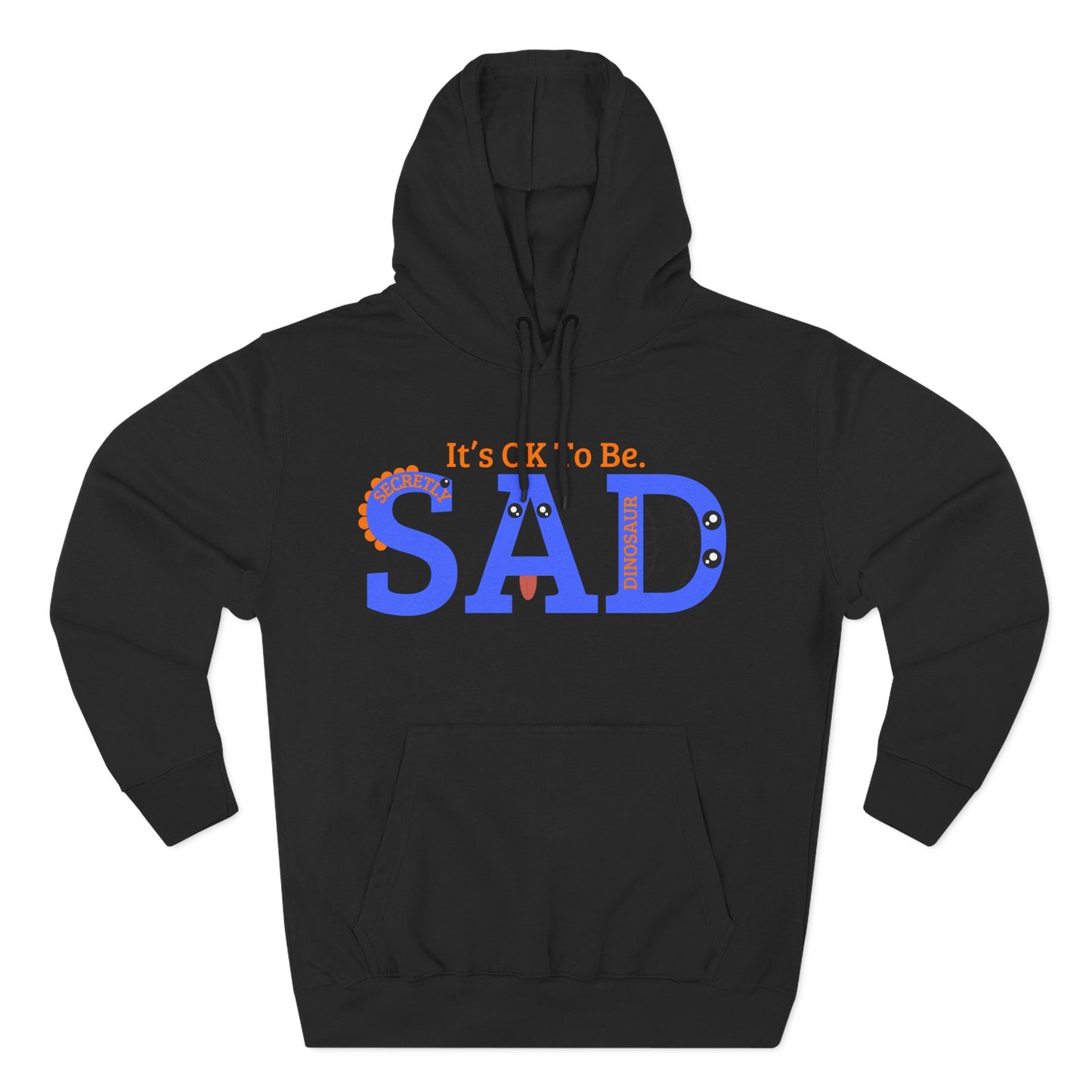 SAD Three-Panel Fleece Hoodie
