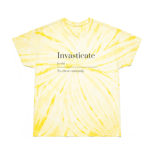 Sunny Tie-Dye Tee, Invasticate, Casual Summer Shirt, Gift for Her, Vibrant Everyday Wear, Boho Style T-Shirt