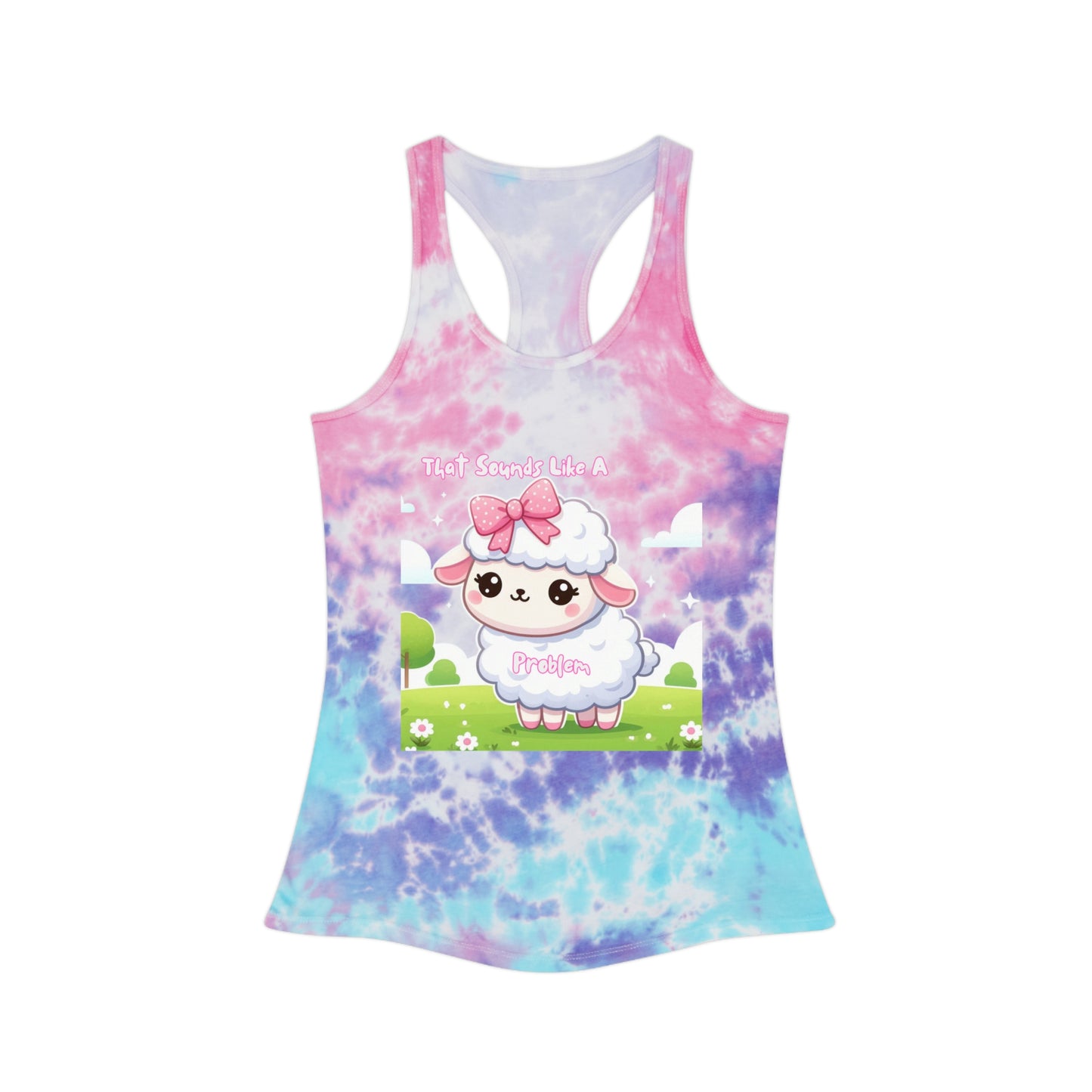 Cute Tie Dye Racerback Tank Top - Perfect for Summer Vibes & Casual Outings