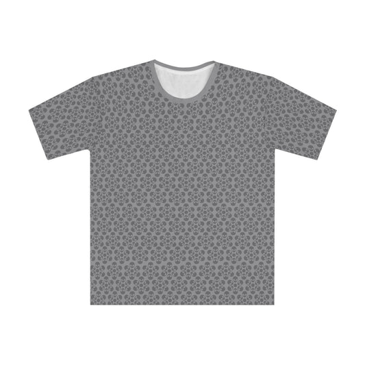 Mens Casual Graphic Tee Stylish Loose Tshirt Gift for Him Summer Fashion Relaxed Fit Wear Alien Flowers Grey