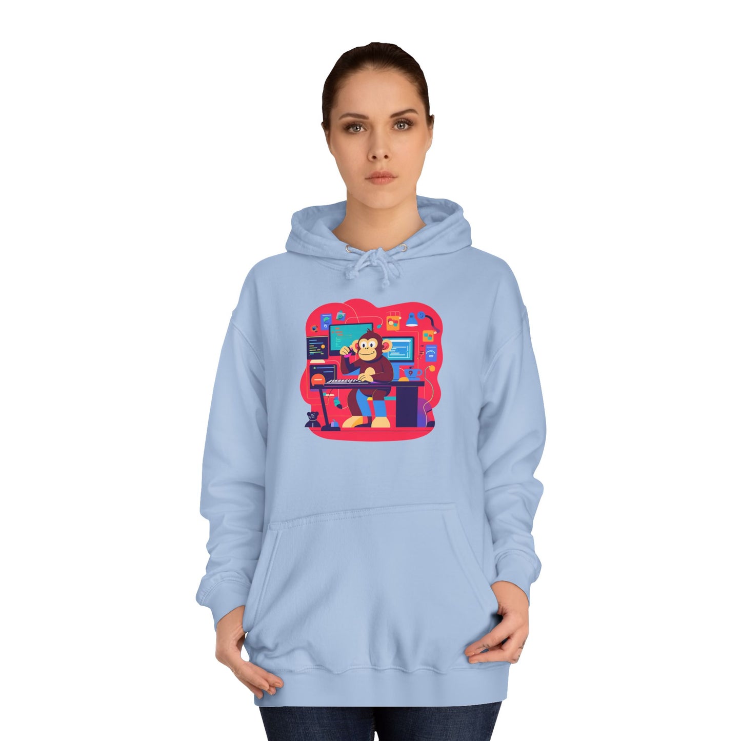 Colorful College Hoodie, Unisex Sweatshirt, School Spirit Wear, Gift for Students, Cozy Campus Apparel, College Graduation Gift