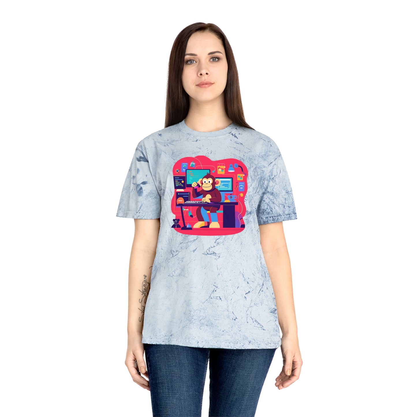Colorful Gamer T-Shirt | Unisex T-Shirt for Tech Lovers, Video Game Merch, Fun Casual Wear, Unique Gift for Gamers