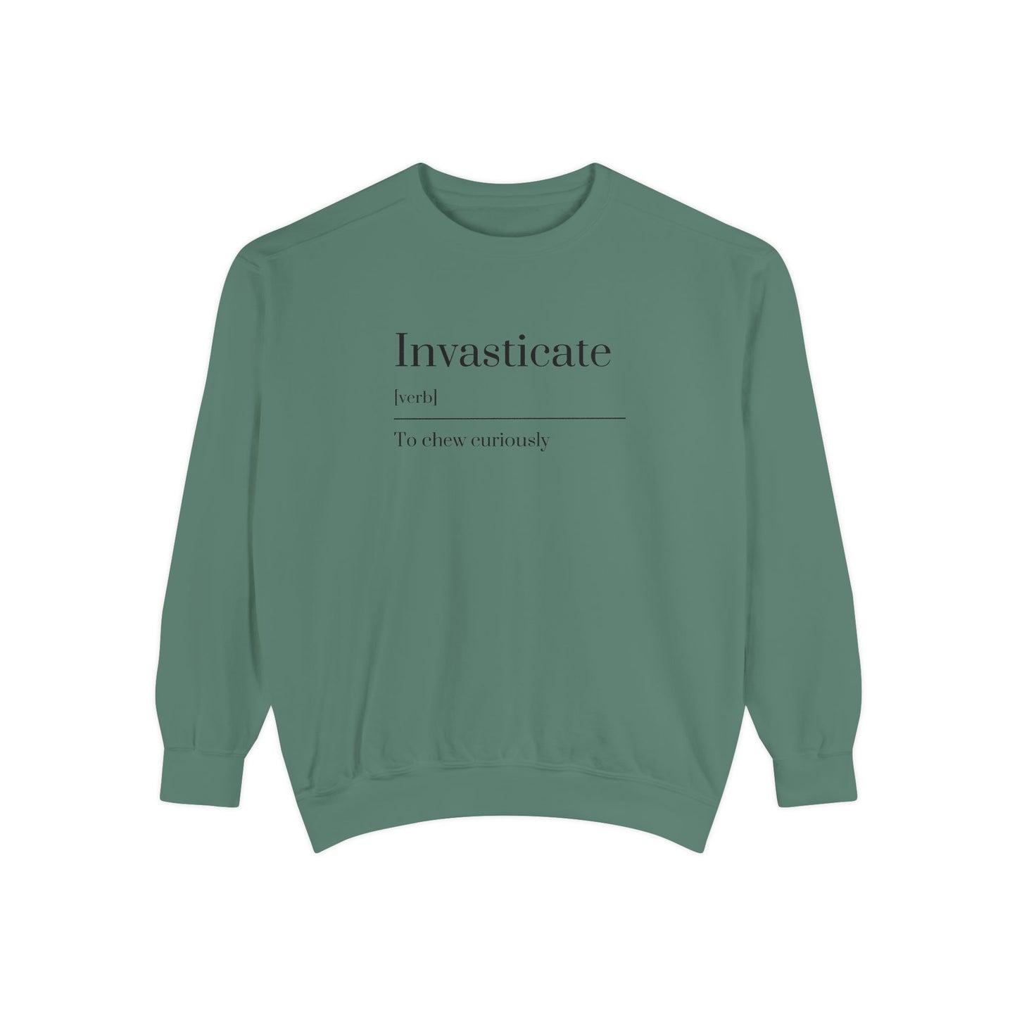 Curious Chewer Sweatshirt, Cozy Casual Wear, Unique Gift Idea, Trendy Fashion Layer, Perfect for Gifting, Fun Vocabulary Apparel