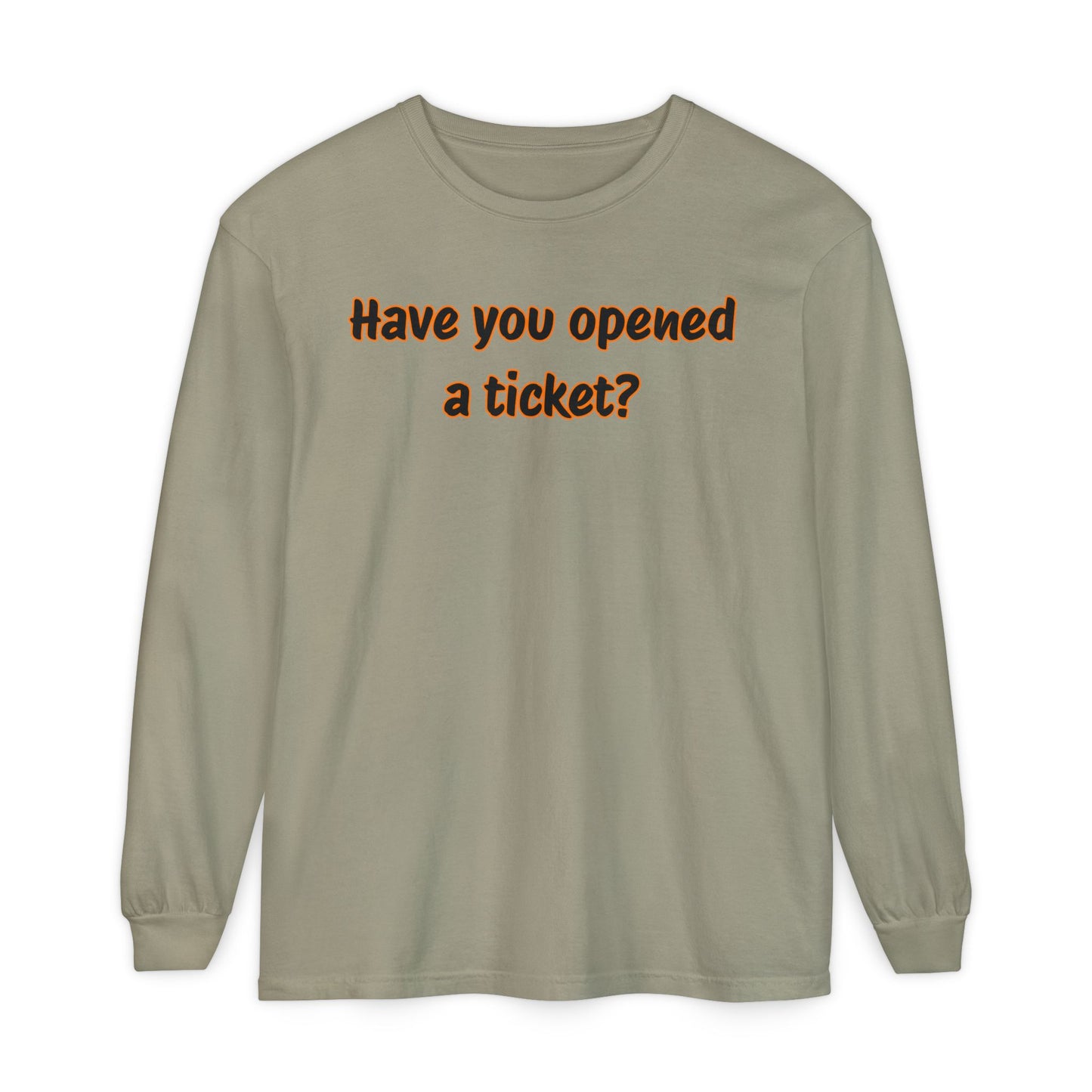 Unisex Garment-dyed Long Sleeve T-Shirt