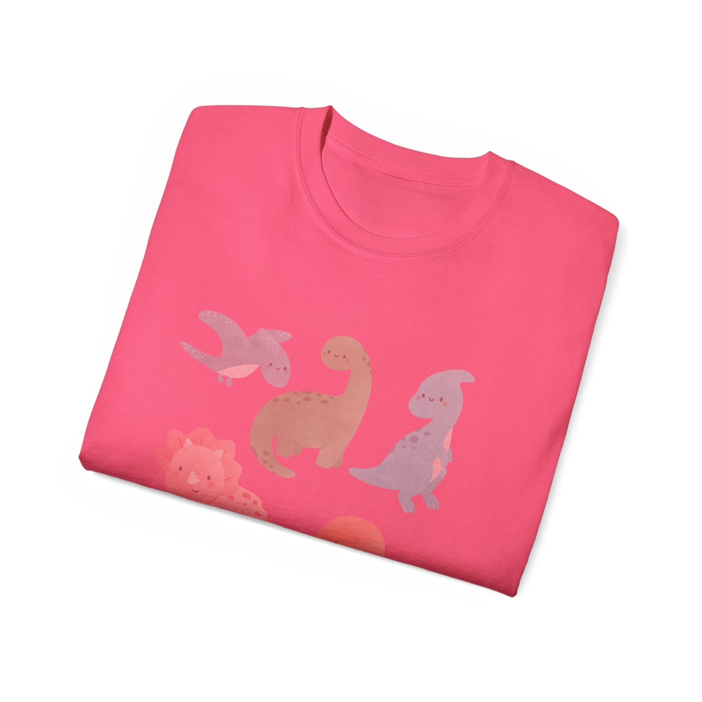 Adorable Dinosaur Graphic Tee - Cute Dino Shirt, Kids Gift, Dinosaur Lovers Apparel, Unisex Casual Wear, Fun Birthday Present