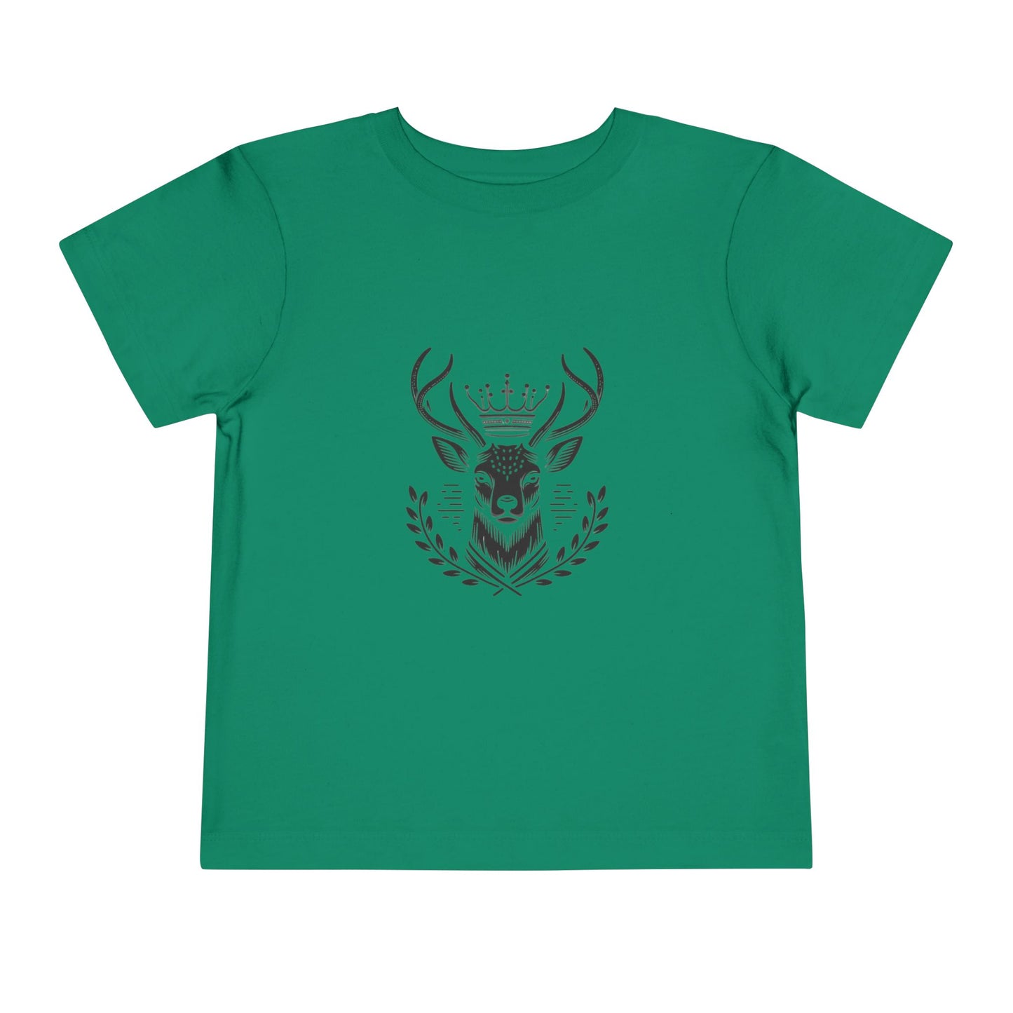 Royal Deer Toddler Short Sleeve Tee - Cute Animal Graphic Tee for Kids - Oh Deer Lord