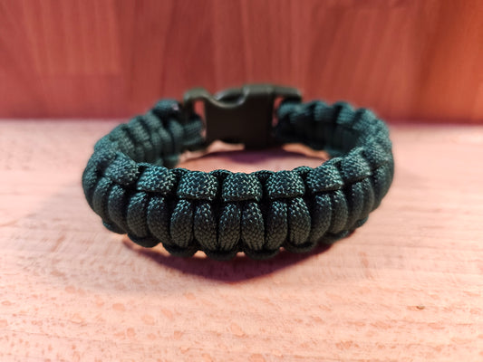 Handmade 550 Paracord Bracelet - Mini Buckle - Army Green