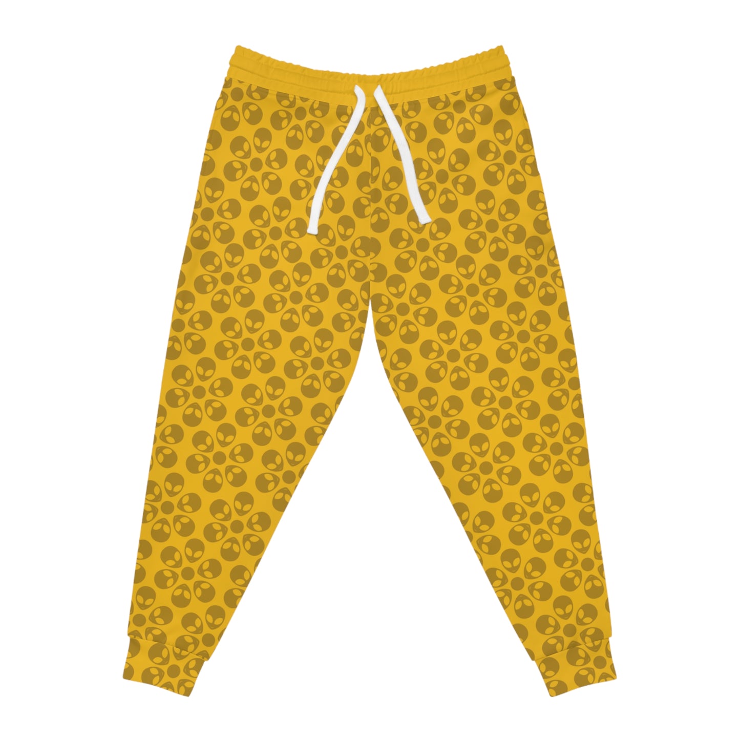 Stylish Floral Athletic Joggers Trendy Joggers Comfortable Workout Pants Casual Loungewear Gifts for Fitness Lovers Alien Flowers Yellow