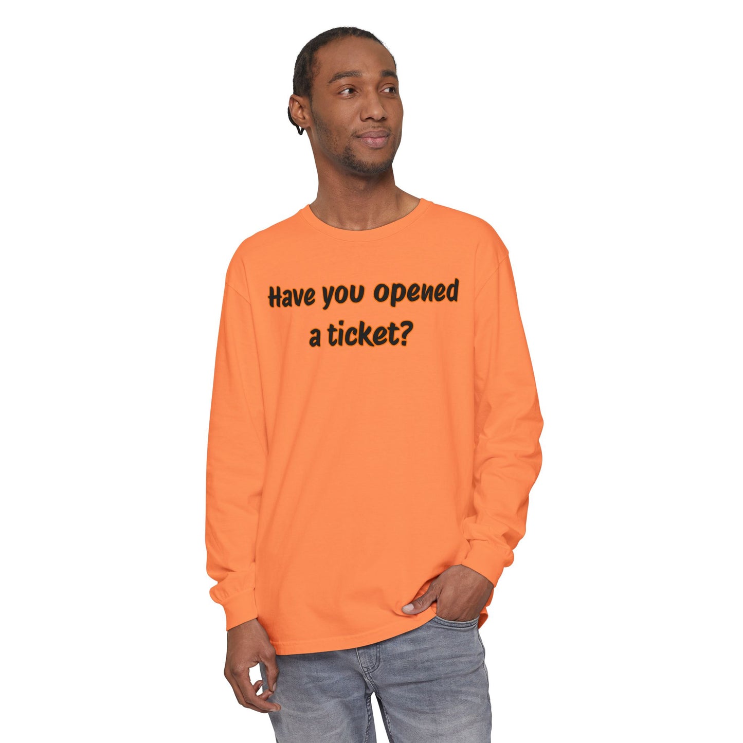 Unisex Garment-dyed Long Sleeve T-Shirt