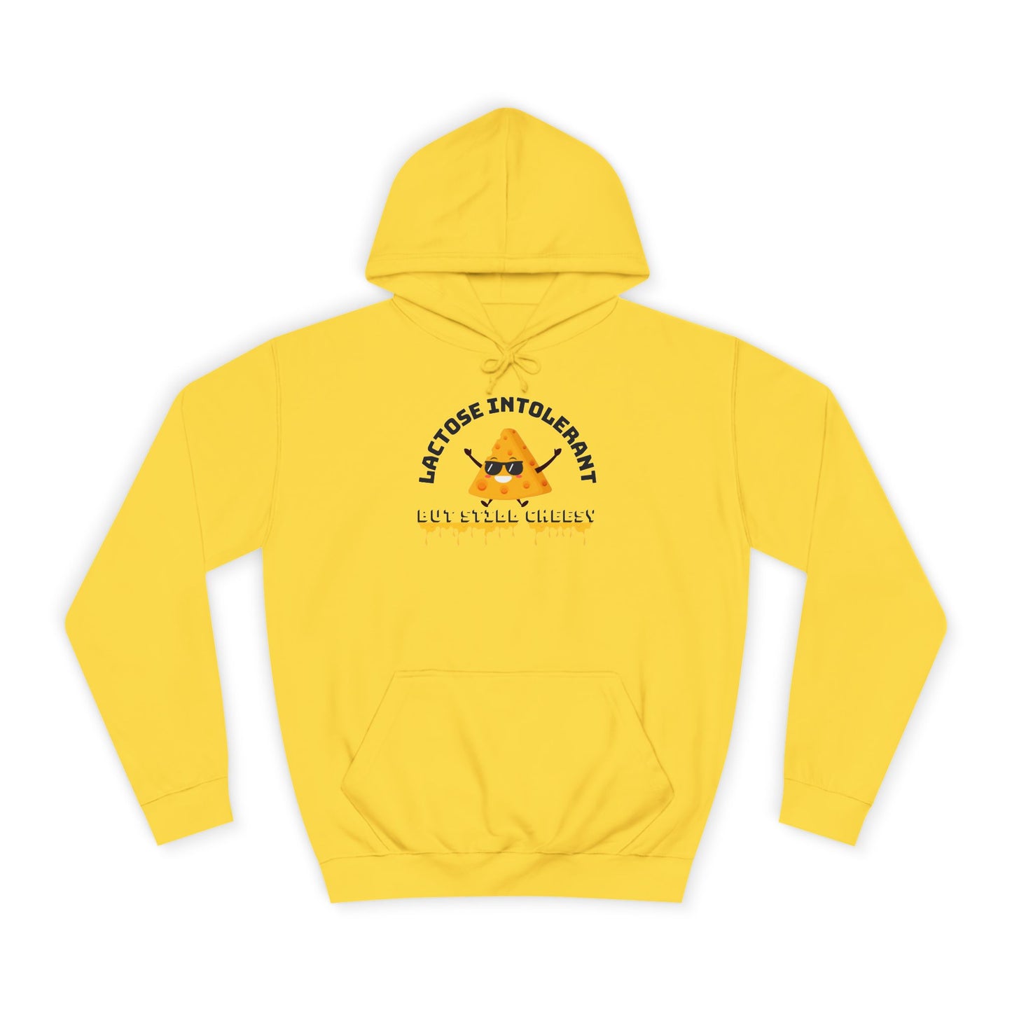 Lactose Intolerant Unisex College Hoodie, Funny Student Sweatshirt, College Life Apparel, Gift for Students, Casual Wear