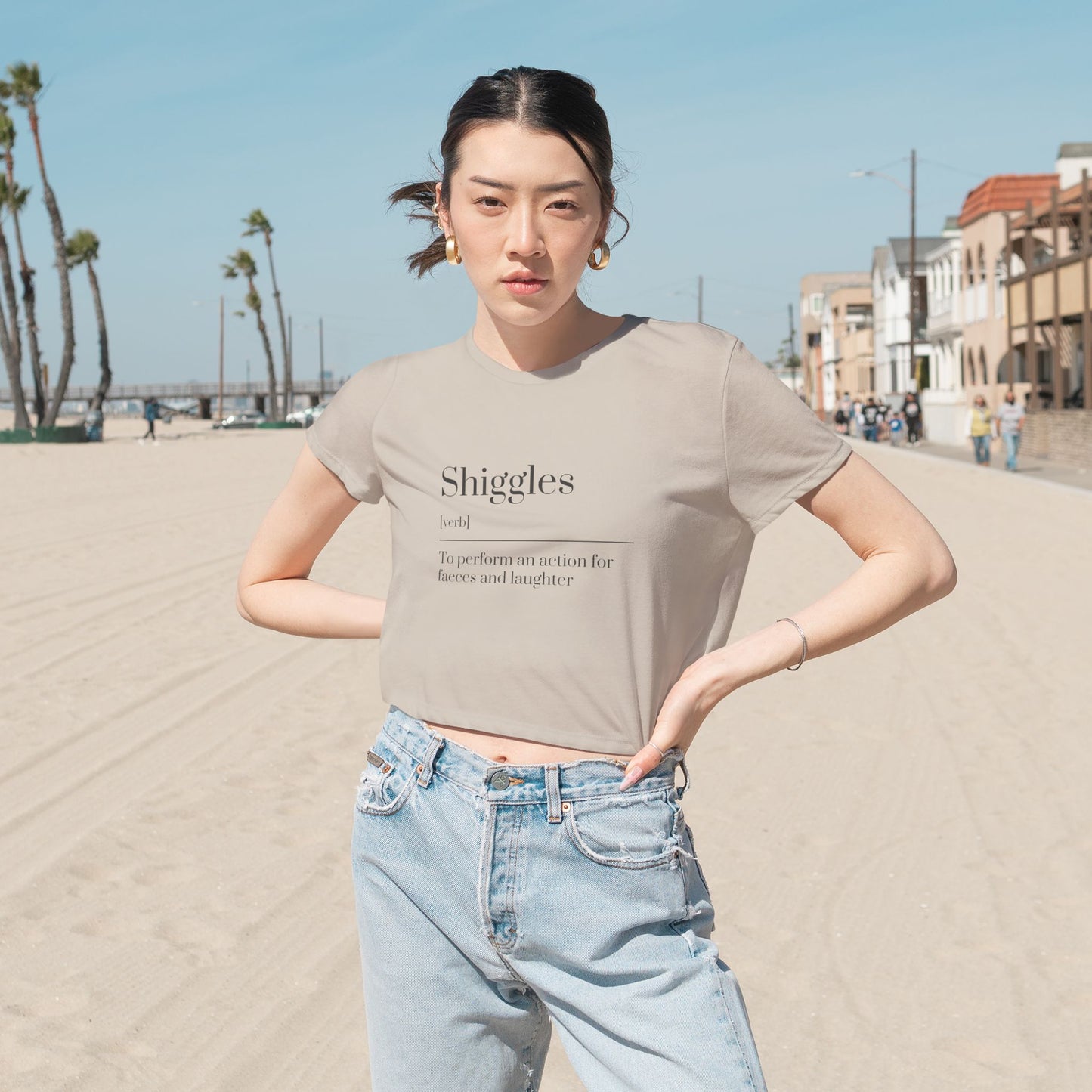 Women's Flowy Cropped Tee