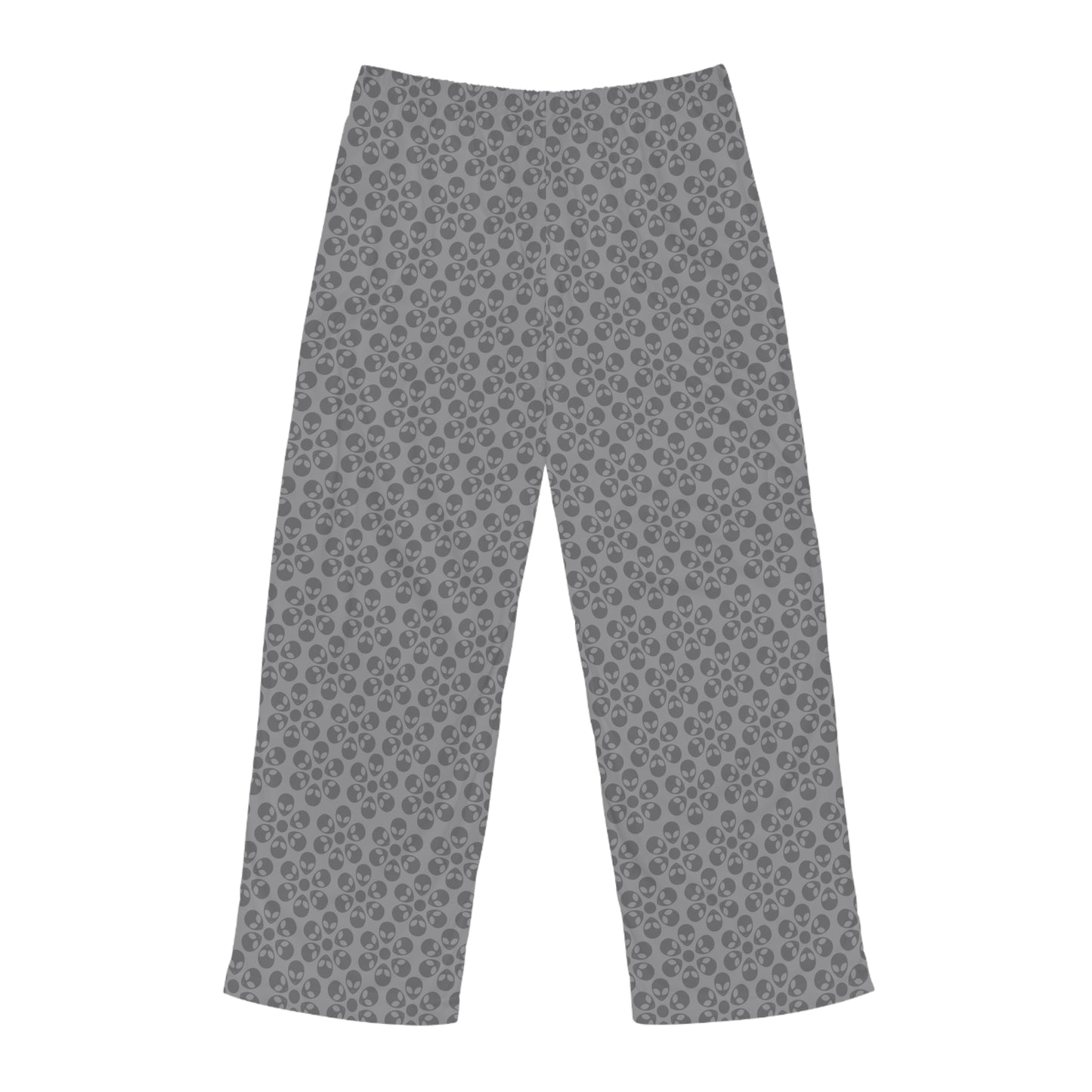 Cozy Mens Pajama Pants  Stylish Floral Sleepwear Ideal for Relaxing Gifts for Him Home Lounge Wear Unique Patterned PJs Alien Flowers Grey
