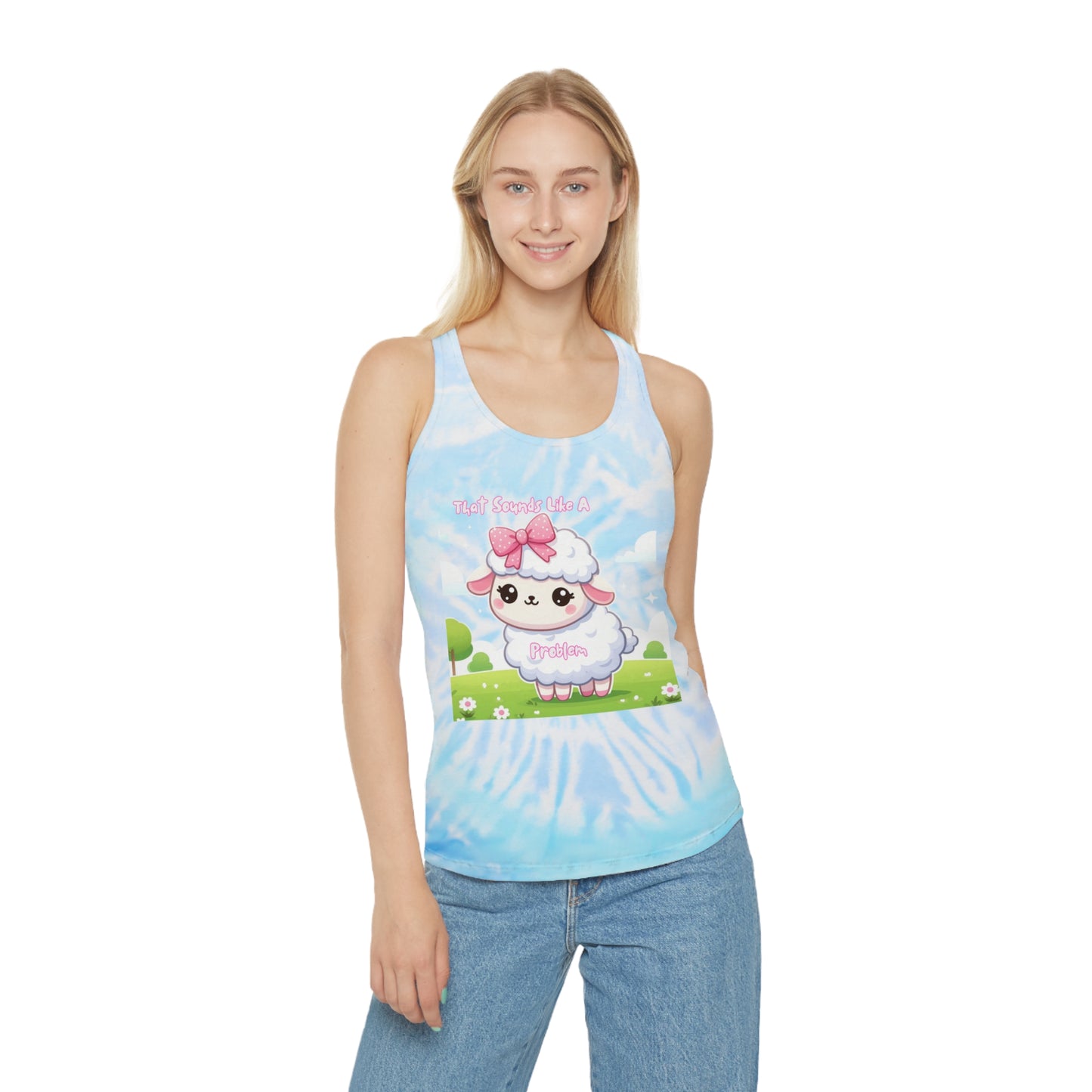 Cute Tie Dye Racerback Tank Top - Perfect for Summer Vibes & Casual Outings