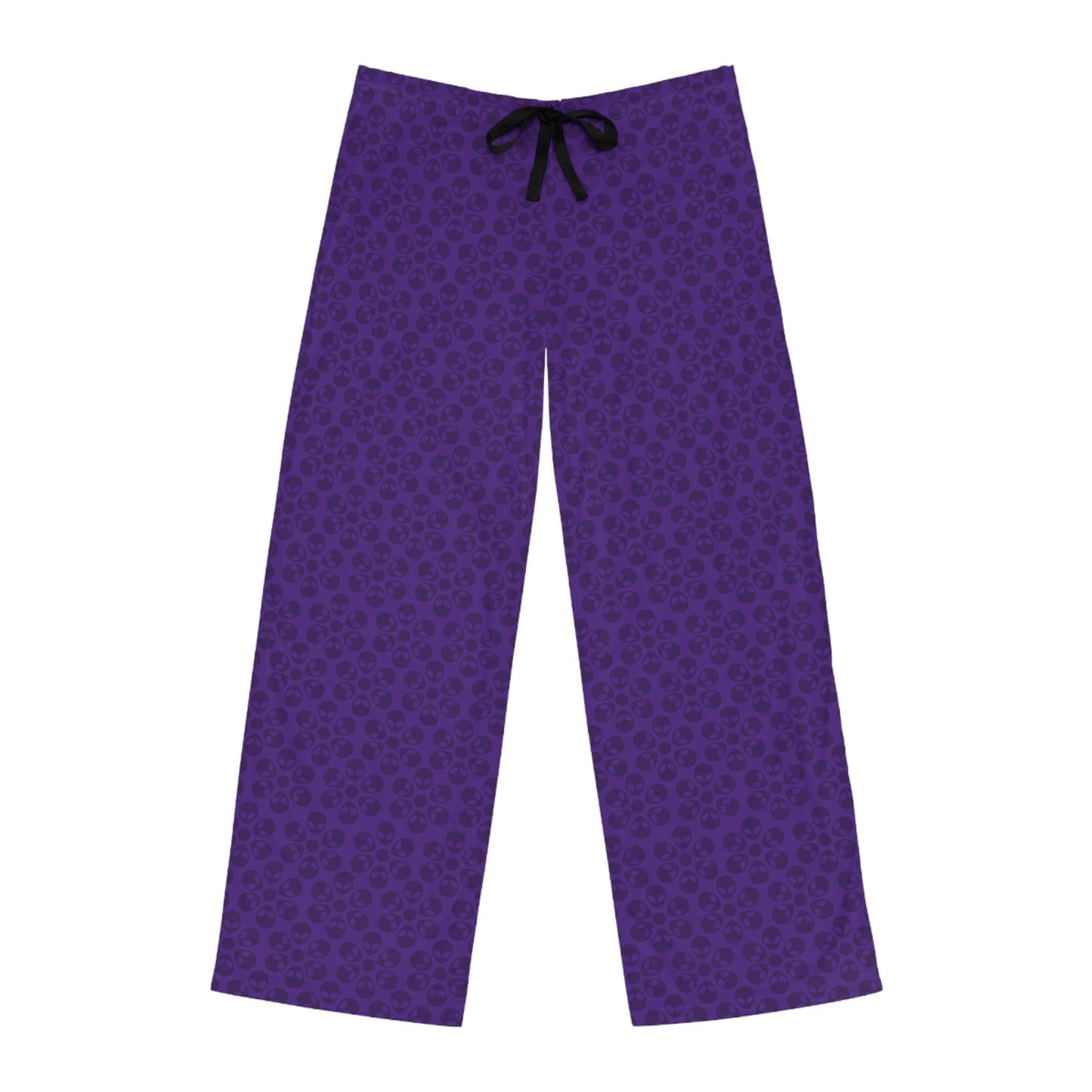 Cozy Mens Pajama Pants  Stylish Floral Sleepwear Ideal for Relaxing Gifts for Him Home Lounge Wear Unique Patterned PJs Alien Flowers Purple