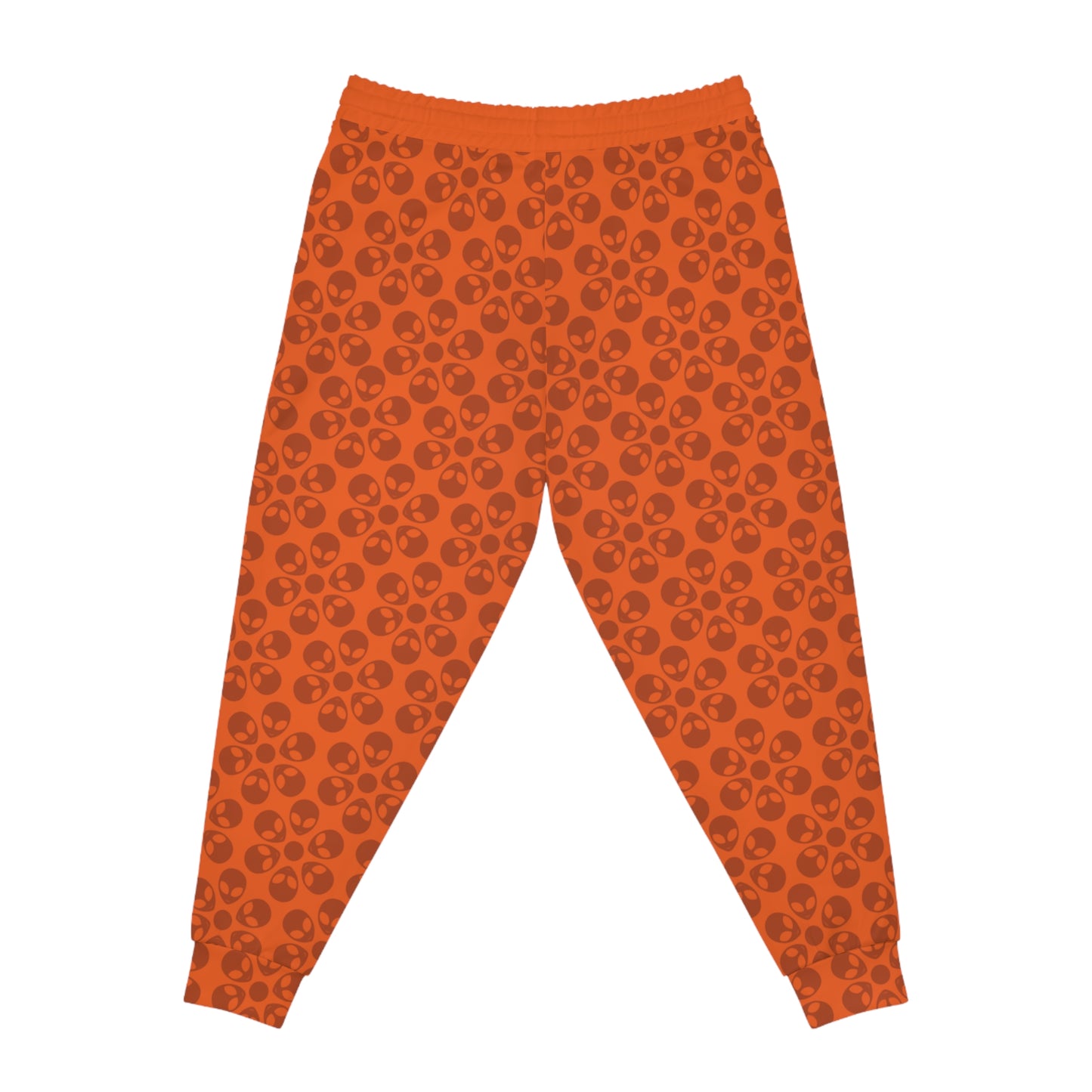 Stylish Floral Athletic Joggers Trendy Joggers Comfortable Workout Pants Casual Loungewear Gifts for Fitness Lovers Alien Flowers Orange