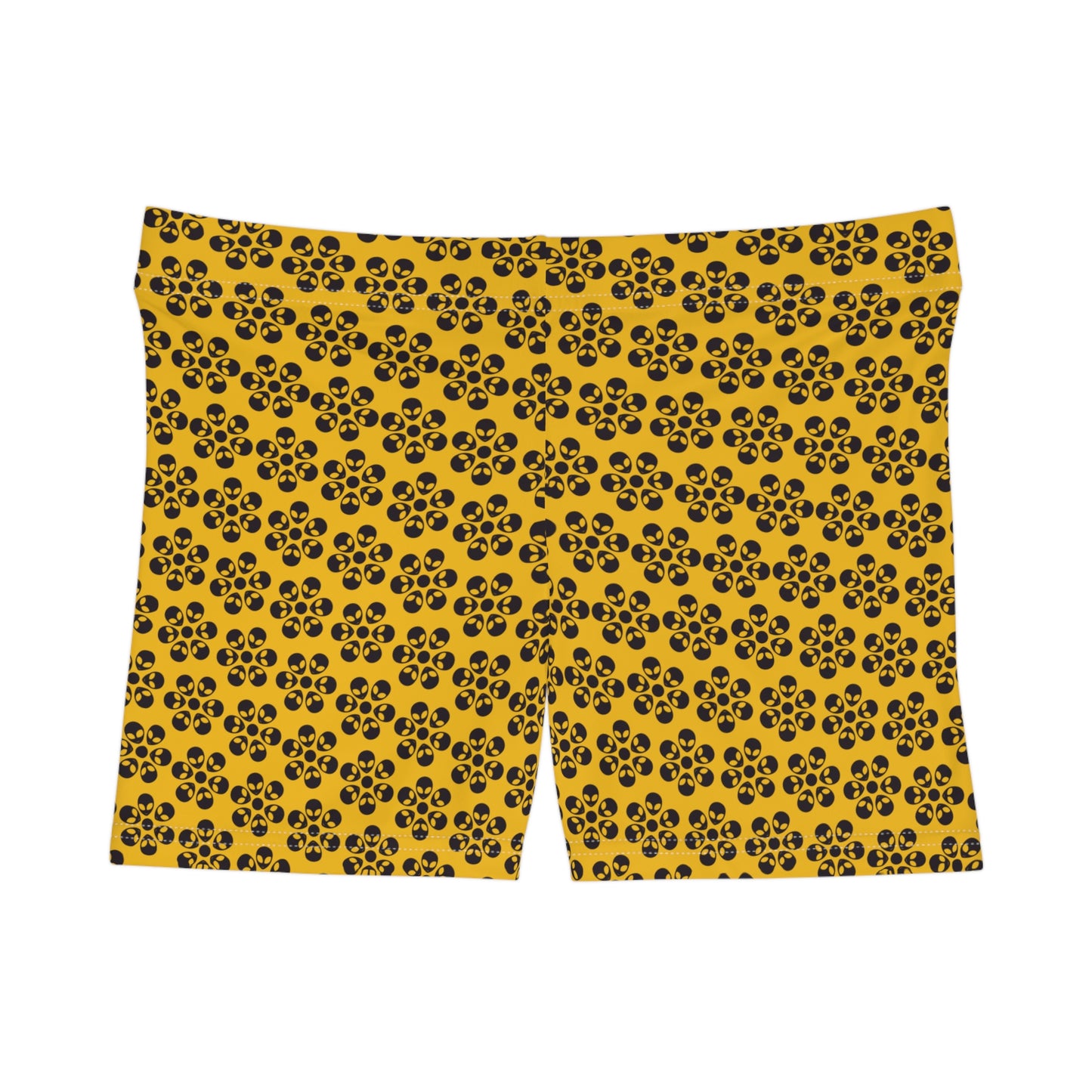 Alien Floral Shorts - Yellow