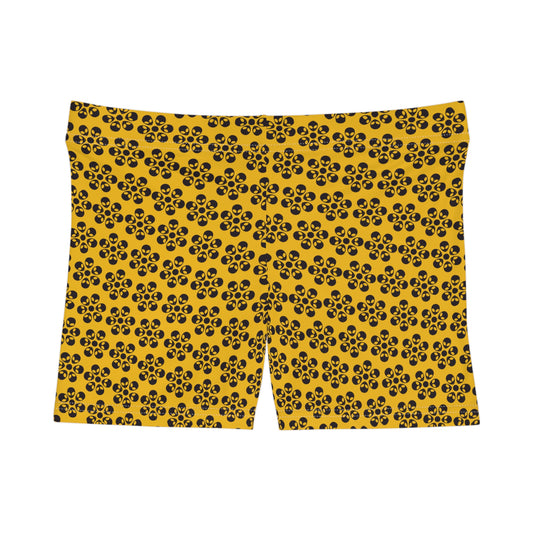 Alien Floral Shorts - Yellow